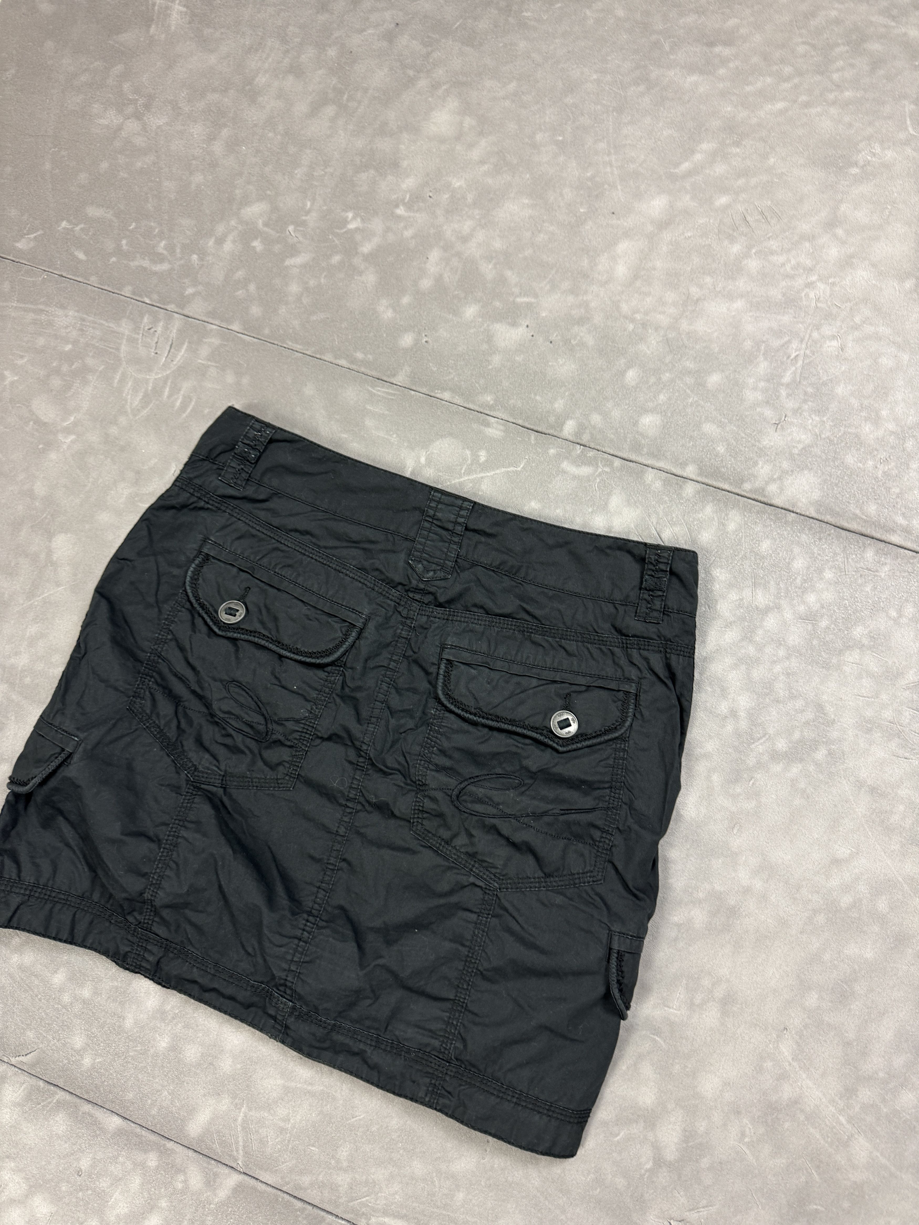 Vintage Cargo mini skirt y2k washed 90s 80s vintage Size 26" / US 2 / IT 38 - 8 Thumbnail