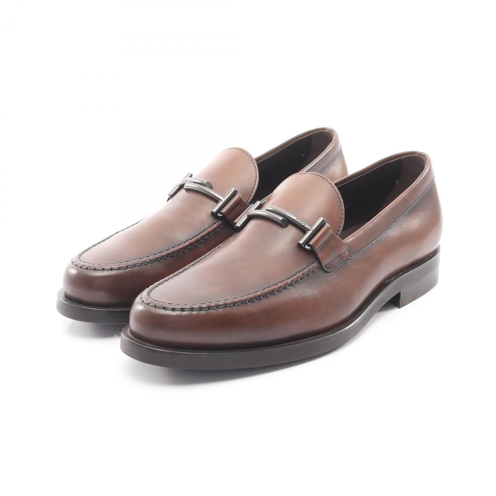 Tod's Tod's Tod's Double T Leather Loafers Leather Shoes DUTY FREE for USA Size ONE SIZE - 1 Thumbnail