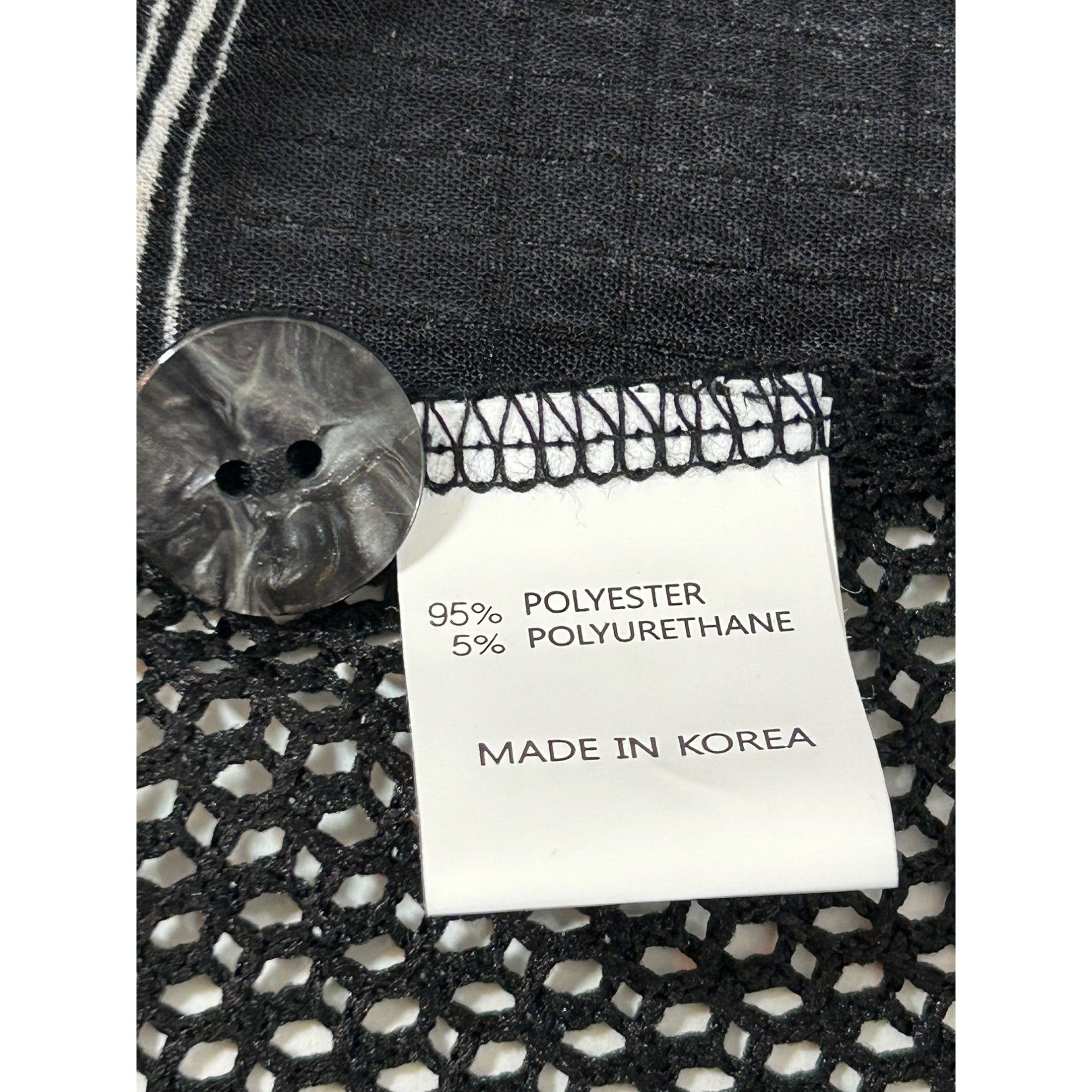 Other Damee Tunic Top XL Black White Checkered Mesh Inserts Collar Size XL / US 12-14 / IT 48-50 - 7 Thumbnail