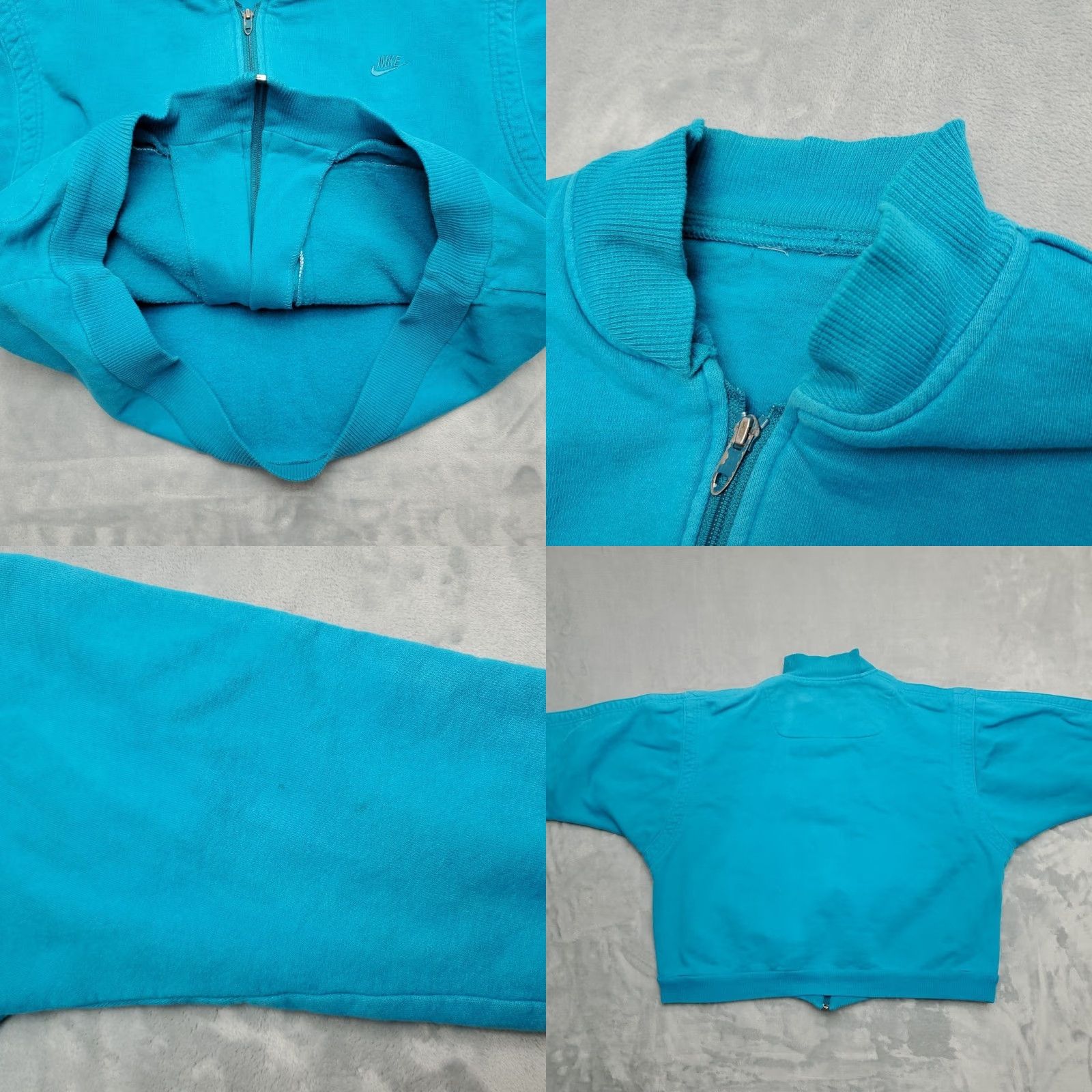 Nike VINTAGE Nike Jacket Womens M Turquoise Blue Full Zip 90s Retro Streetwear Nike Jacket Womens M Turquoise Blue Full Zip 90s Retro Streetwear Size M / US 6-8 / IT 42-44 - 8 Thumbnail