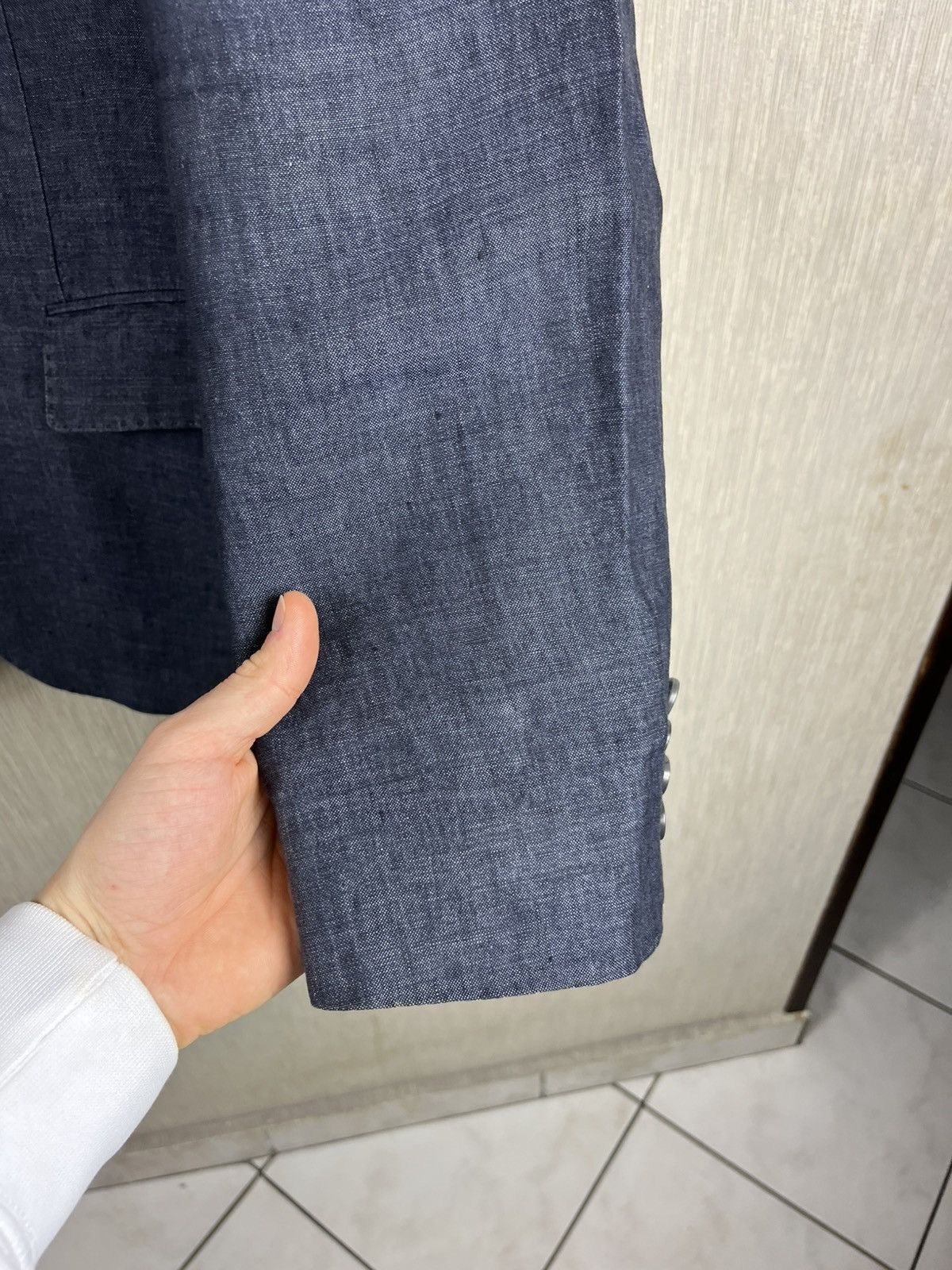Designer × Hugo Boss Hugo Boss Solbiati 100% linen blazer jacket Ferner Jacobsen Size US S / EU 44-46 / 1 - 9 Thumbnail