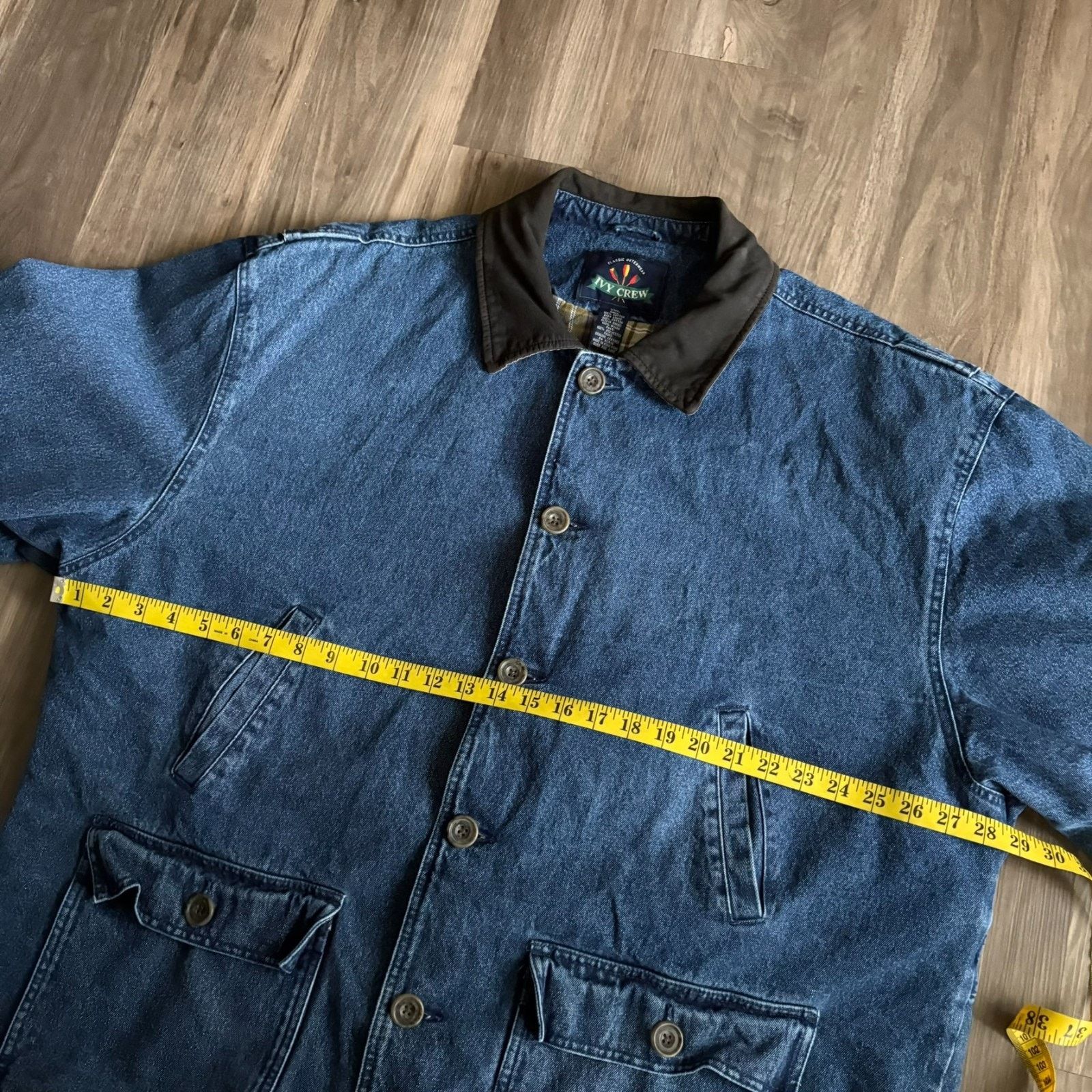 Ivy Crew × Vintage Vintage Denim Barn Chore Jacket Coat Men's Size 2XL Flannel Size US XXL / EU 58 / 5 - 4 Thumbnail