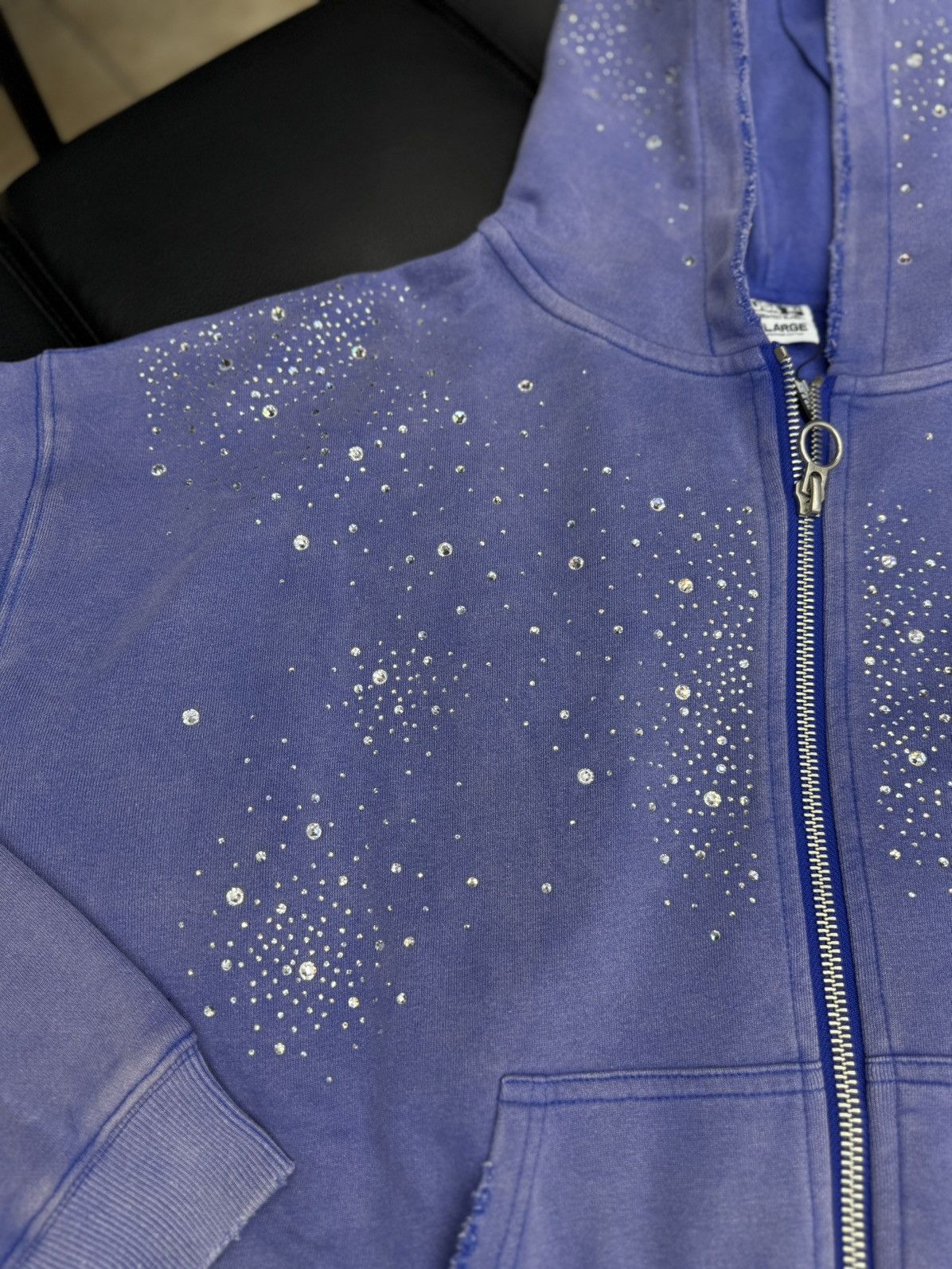 Vale Valley Hoodie Stone Zip Up Blue Crystals Size XXL (NEW) Size US XXL / EU 58 / 5 - 6 Thumbnail