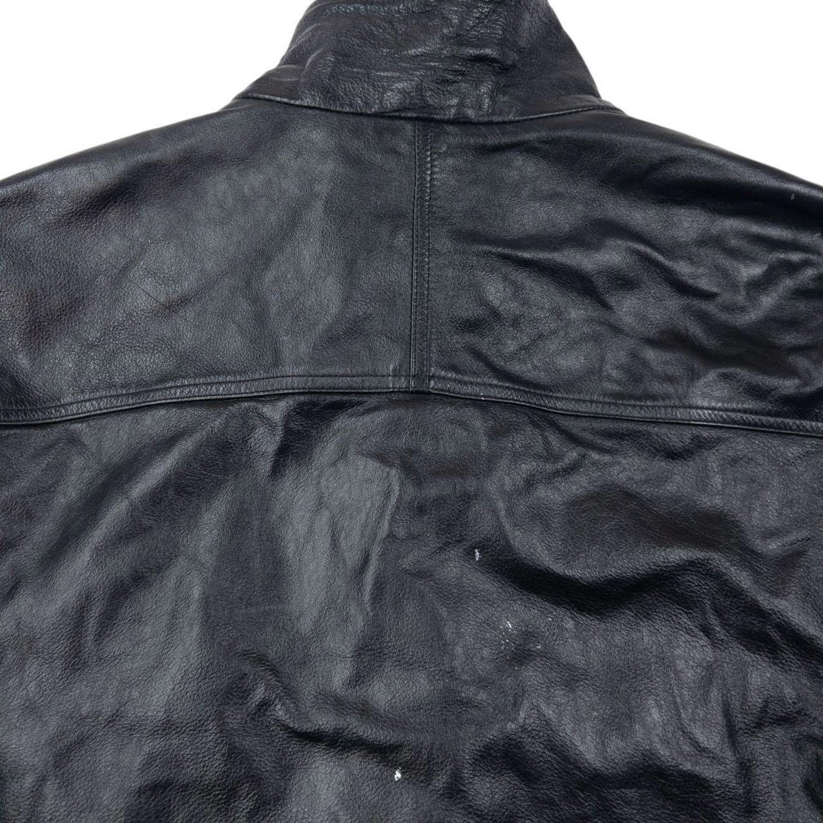 Other Vintage 80s Armani Jeans Zip Up Leather Jacket Size XL Size US XL / EU 56 / 4 - 7 Thumbnail
