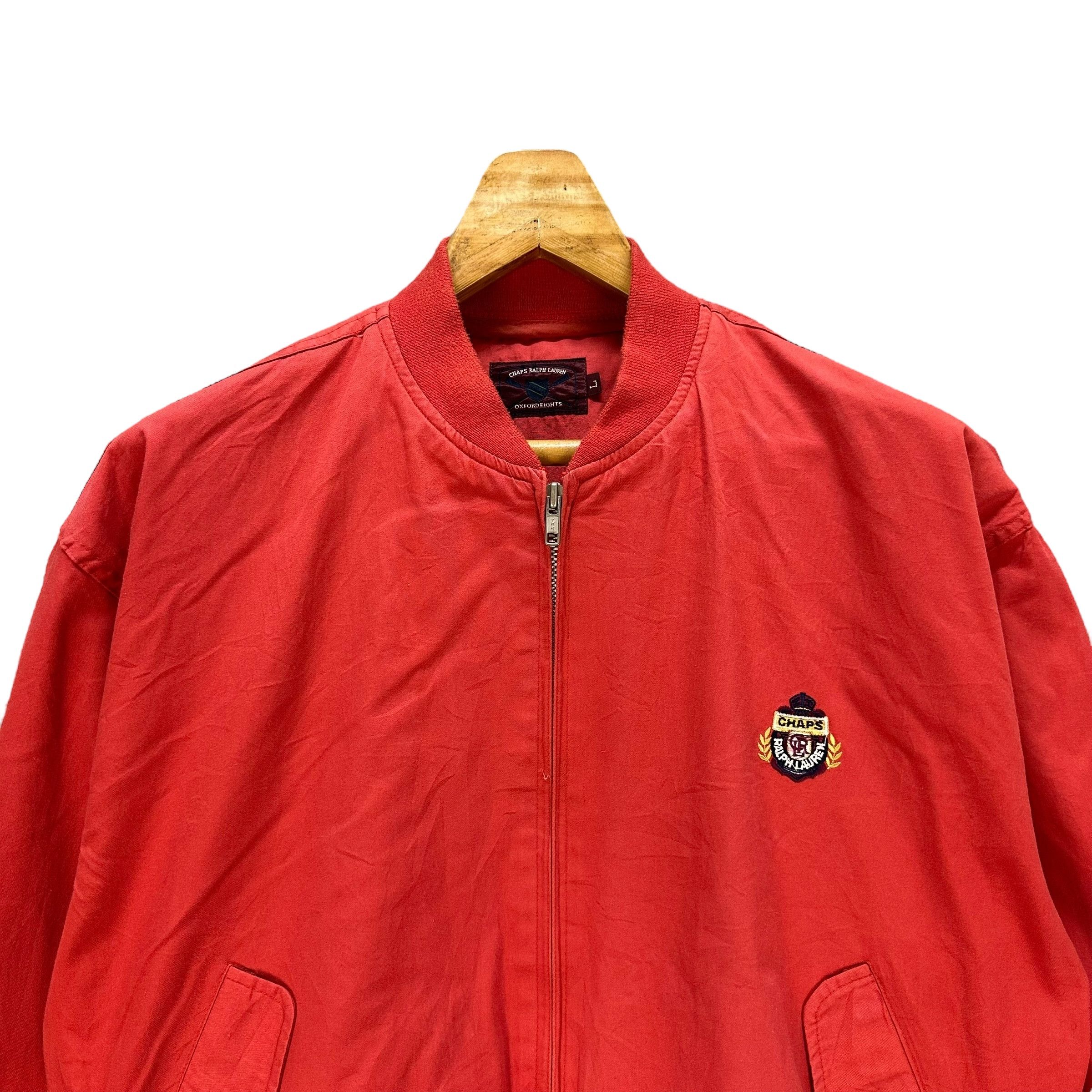 Chaps Ralph Lauren CHAPS RALPH LAUREN Oxford Eight Logo Bomber Jacket #109-1471 Size US L / EU 52-54 / 3 - 4 Thumbnail