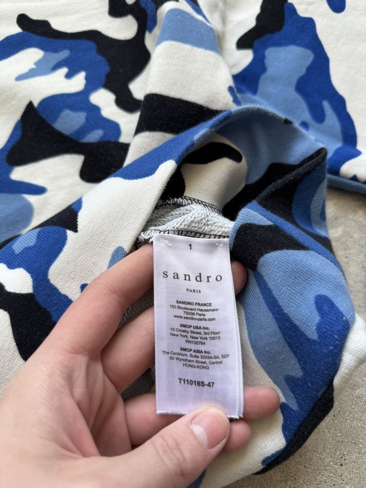 Sandro × Vintage Vintage Sandro Paris Sweatshirt Bape Style Size US S / EU 44-46 / 1 - 6 Thumbnail