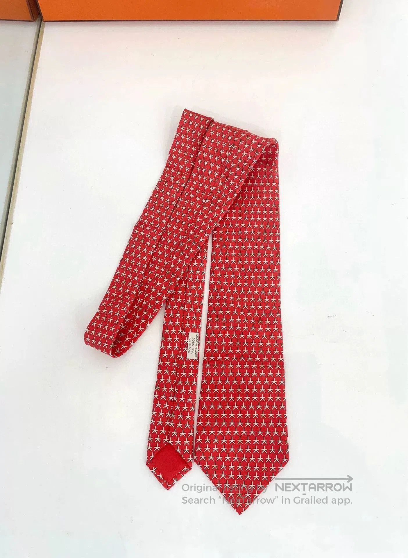 Hermes Hermes Limited Men's Silk Tie. Size ONE SIZE - 3 Thumbnail