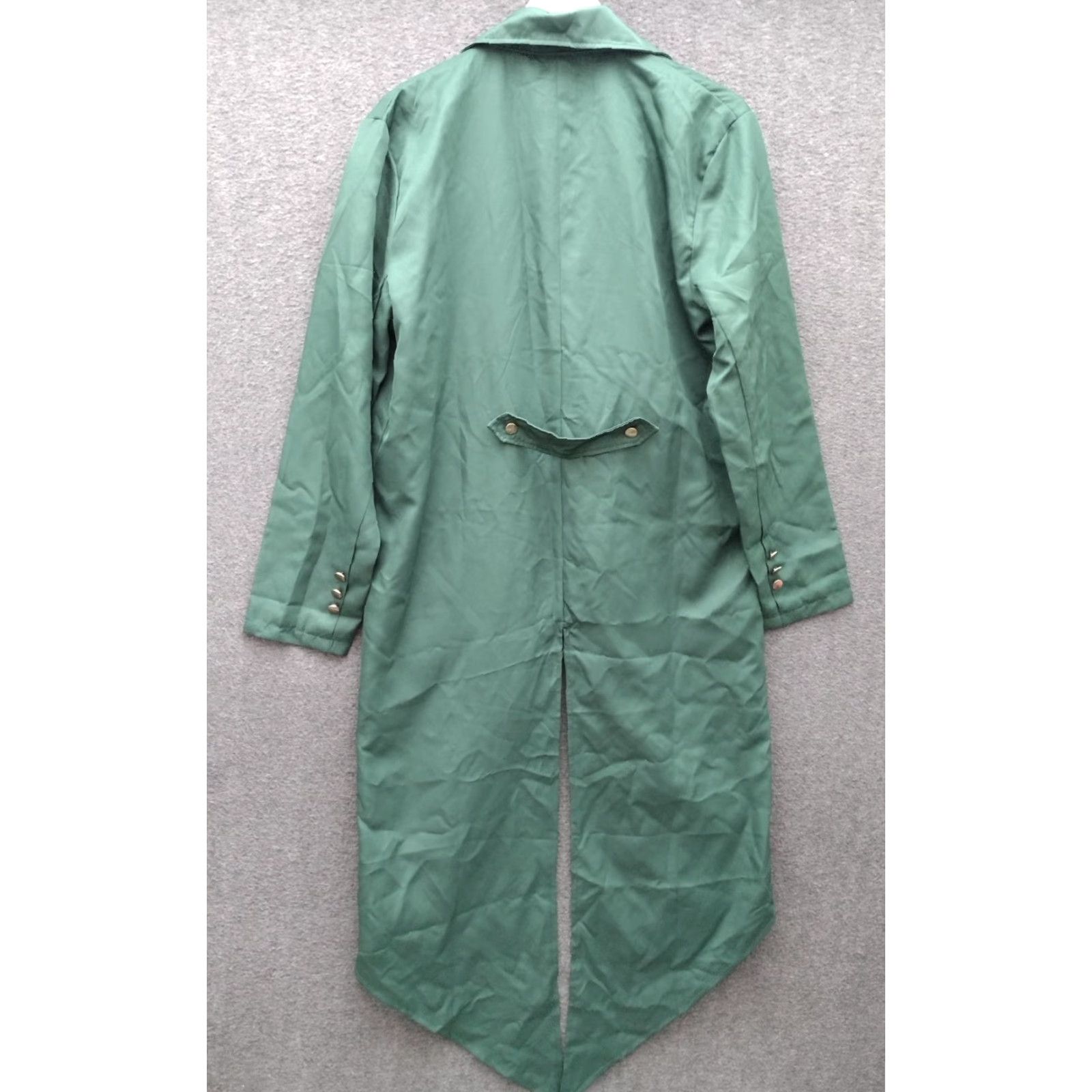 Vintage VINTAGE H&ZY Men's Steampunk Tailcoat Jacket Gothic Victorian Green M Shirt Size M / US 6-8 / IT 42-44 - 2 Thumbnail