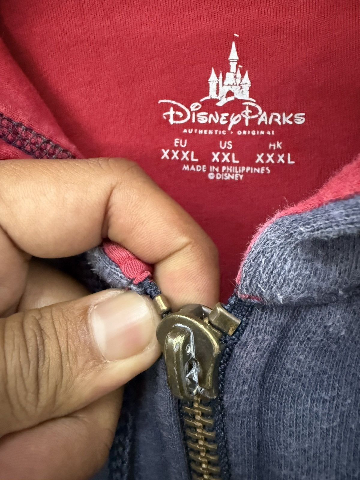 Disney × Mickey Mouse × Vintage 🔥 Vintage Mickey Multipatch by Disney Park Sweat Hoodie - L Size US XXL / EU 58 / 5 - 8 Thumbnail