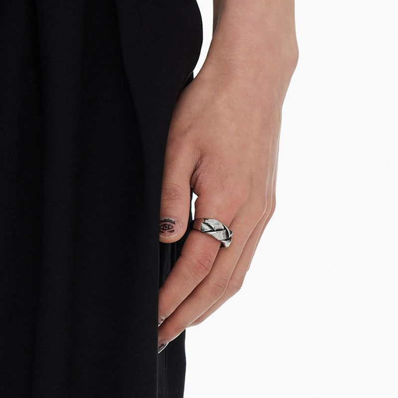 Jewelry Vintage Jewelry Rings Open Size Chrome Ring (Size 7-13) Size ONE SIZE - 1 Thumbnail