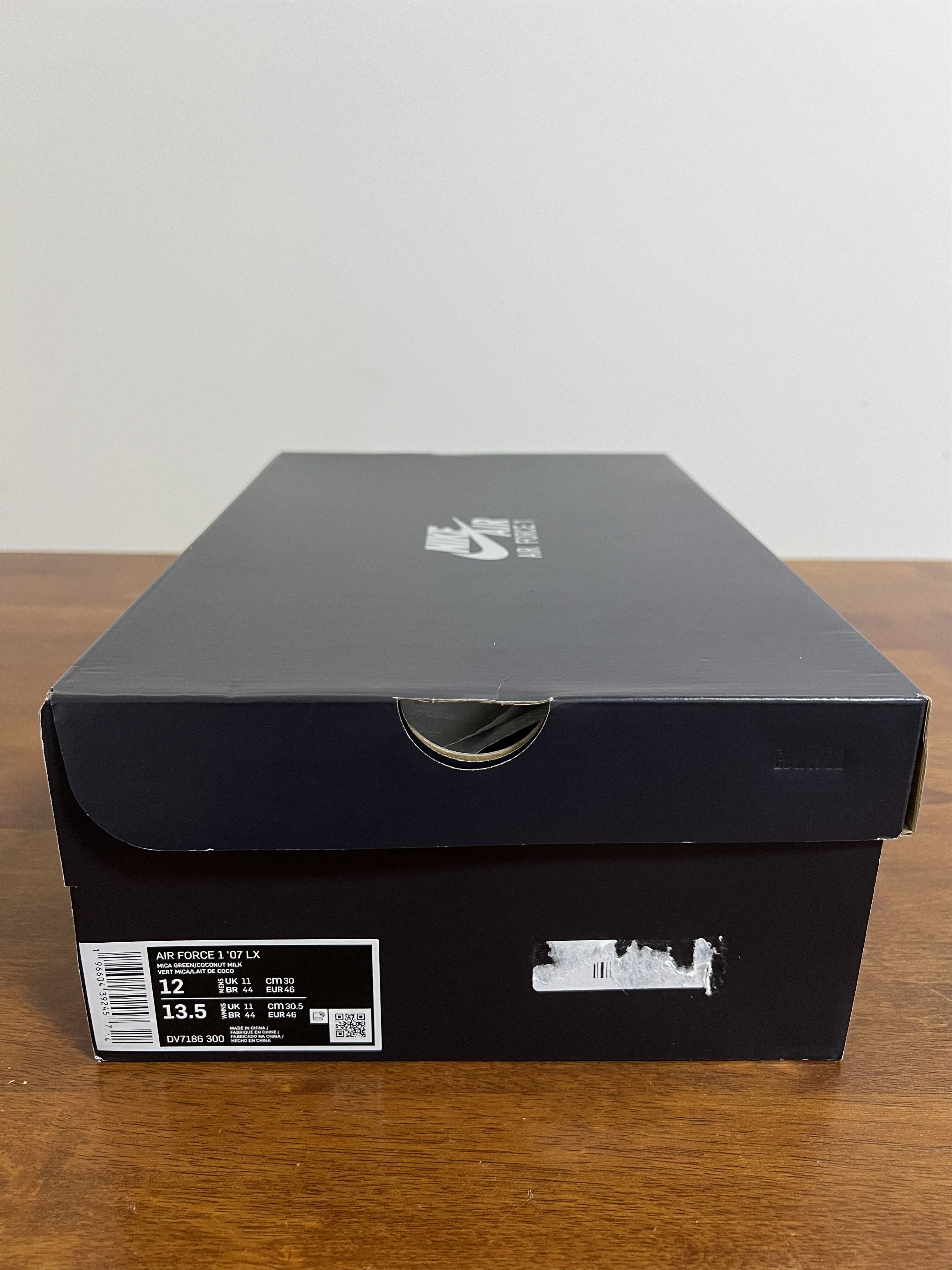 Nike 💚 2023 Nike Air Force 1 '07 LX Mica Green/Coconut Milk NEW Size US 12 / EU 45 - 17 Thumbnail
