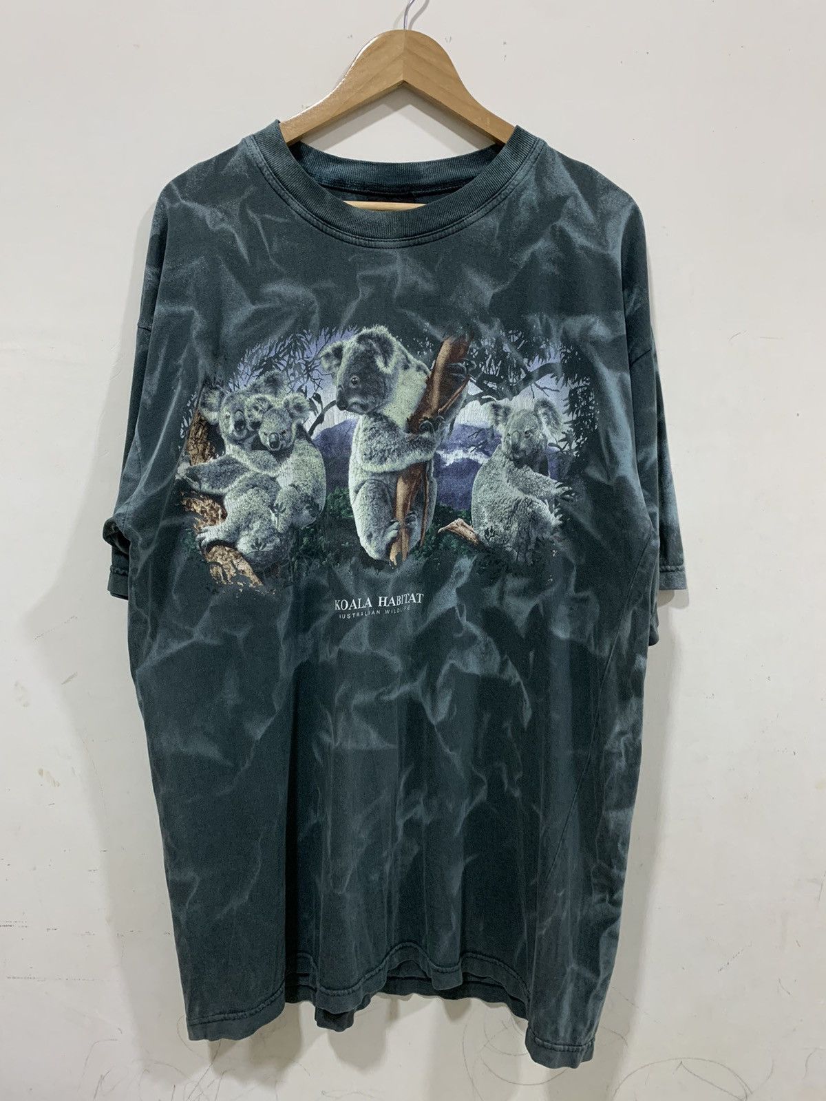 Man Made In Australia Vintage Koala Habitat Australian Wildlife Overdyed Size US XL / EU 56 / 4 - 1 Thumbnail