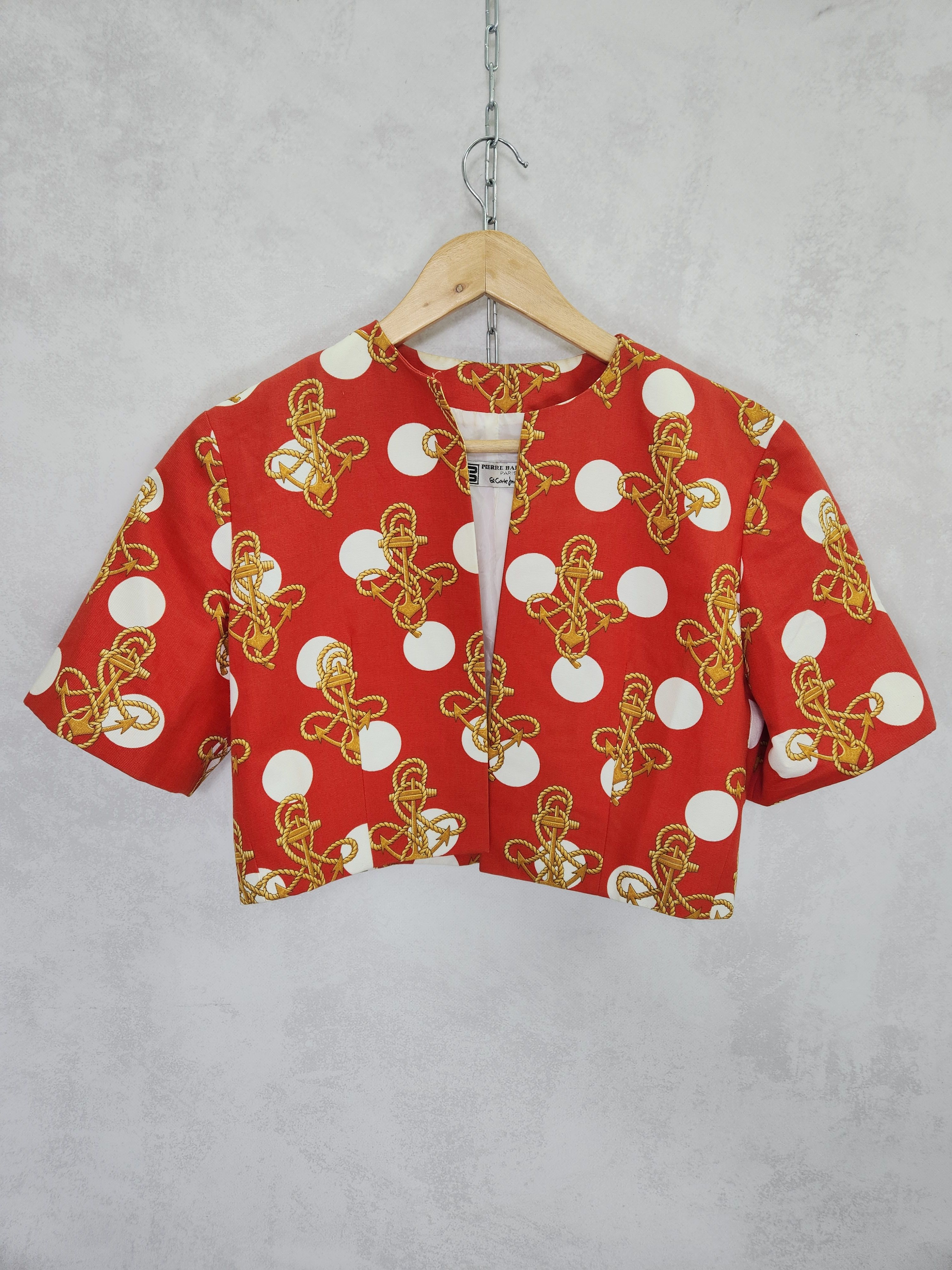 Balmain 80s Pierre balmain el corte Ingles anchor short blazer Size S / US 4 / IT 40 - 1 Thumbnail