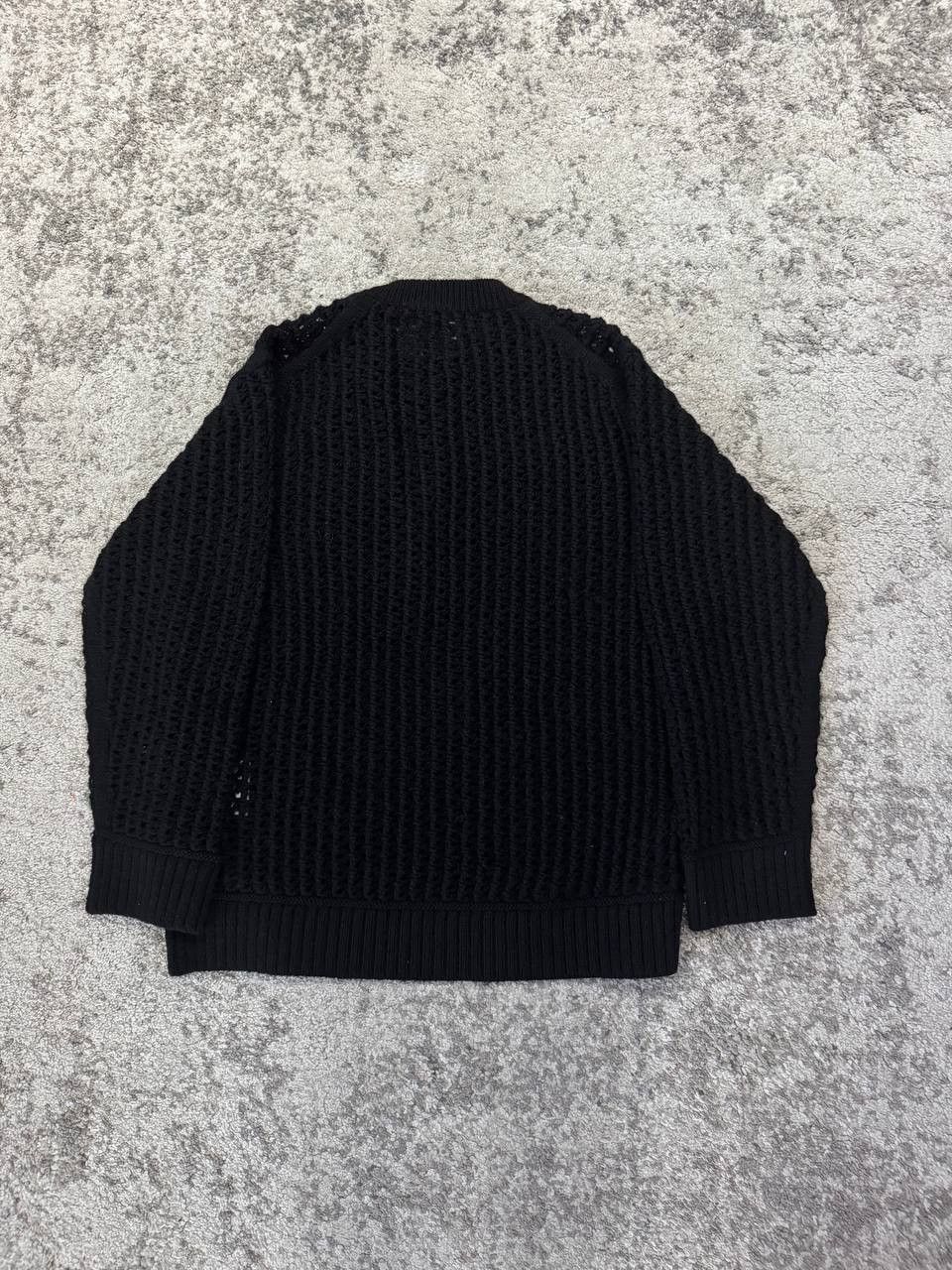 Junya Watanabe Junya Watanabe AW23 Black Open Cable Knit Sweater Size US M / EU 48-50 / 2 - 2 Thumbnail