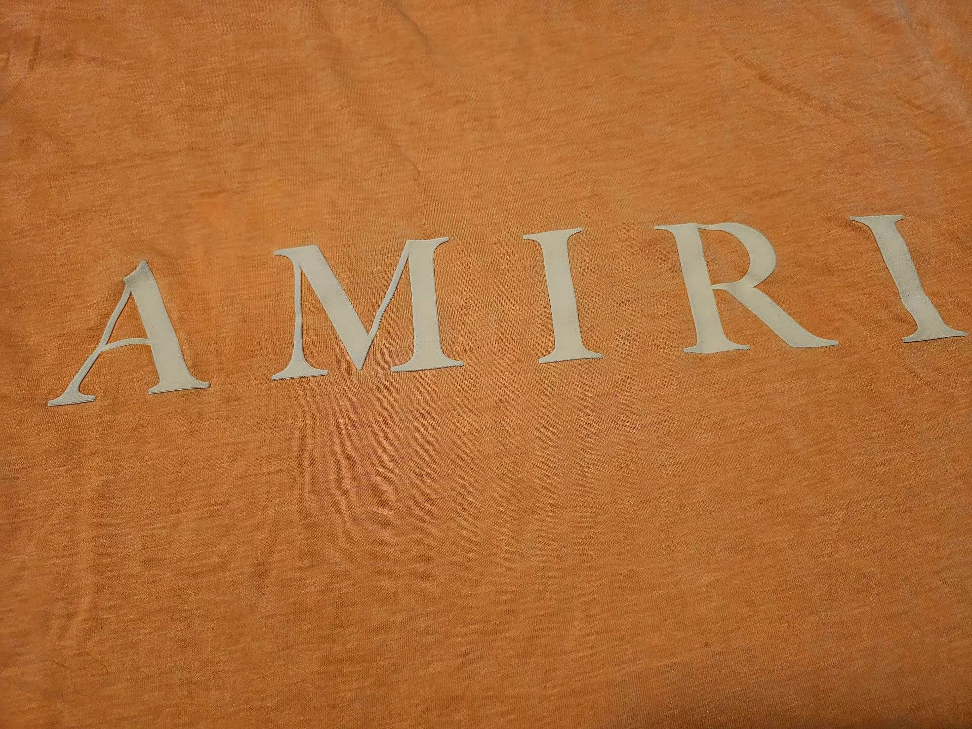 Amiri Amiri men's washed orange short-sleeve T-shirt Q4 Size US S / EU 44-46 / 1 - 5 Thumbnail