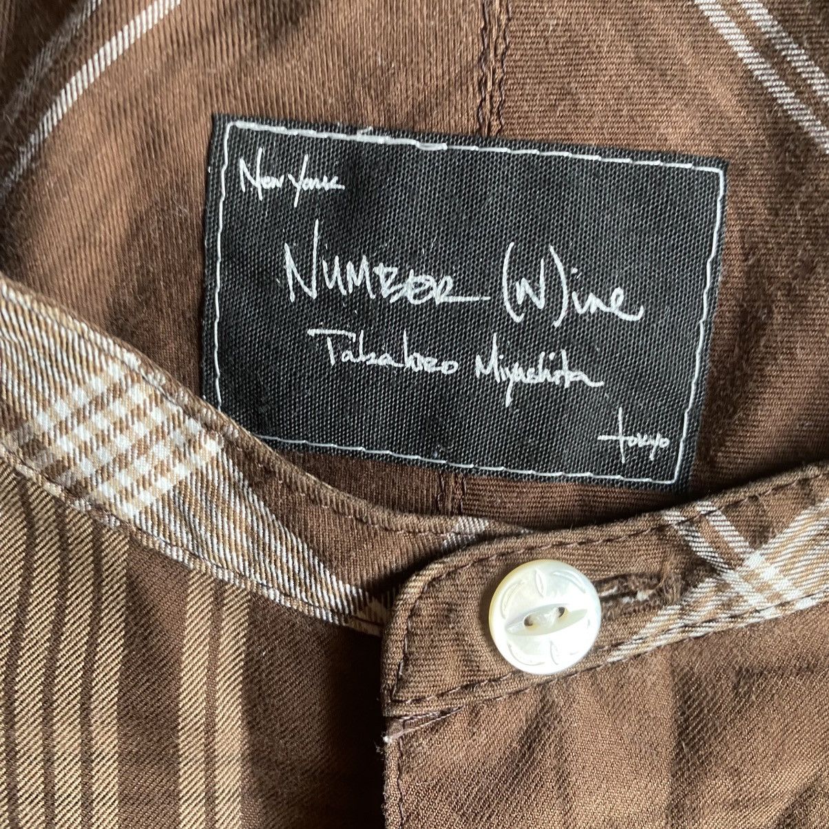 Number (N)ine × Takahiromiyashita The Soloist. SS09 Brown Tartan Arrow Shirt Size US M / EU 48-50 / 2 - 6 Thumbnail