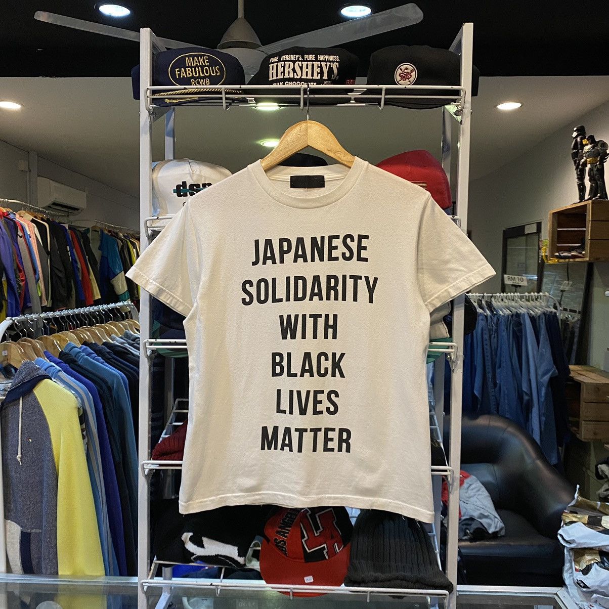 Human Made × Nigo × Pharrell HUMAN MADE Japanese Solidarity With Black  Lives Matter Tee | Grailed