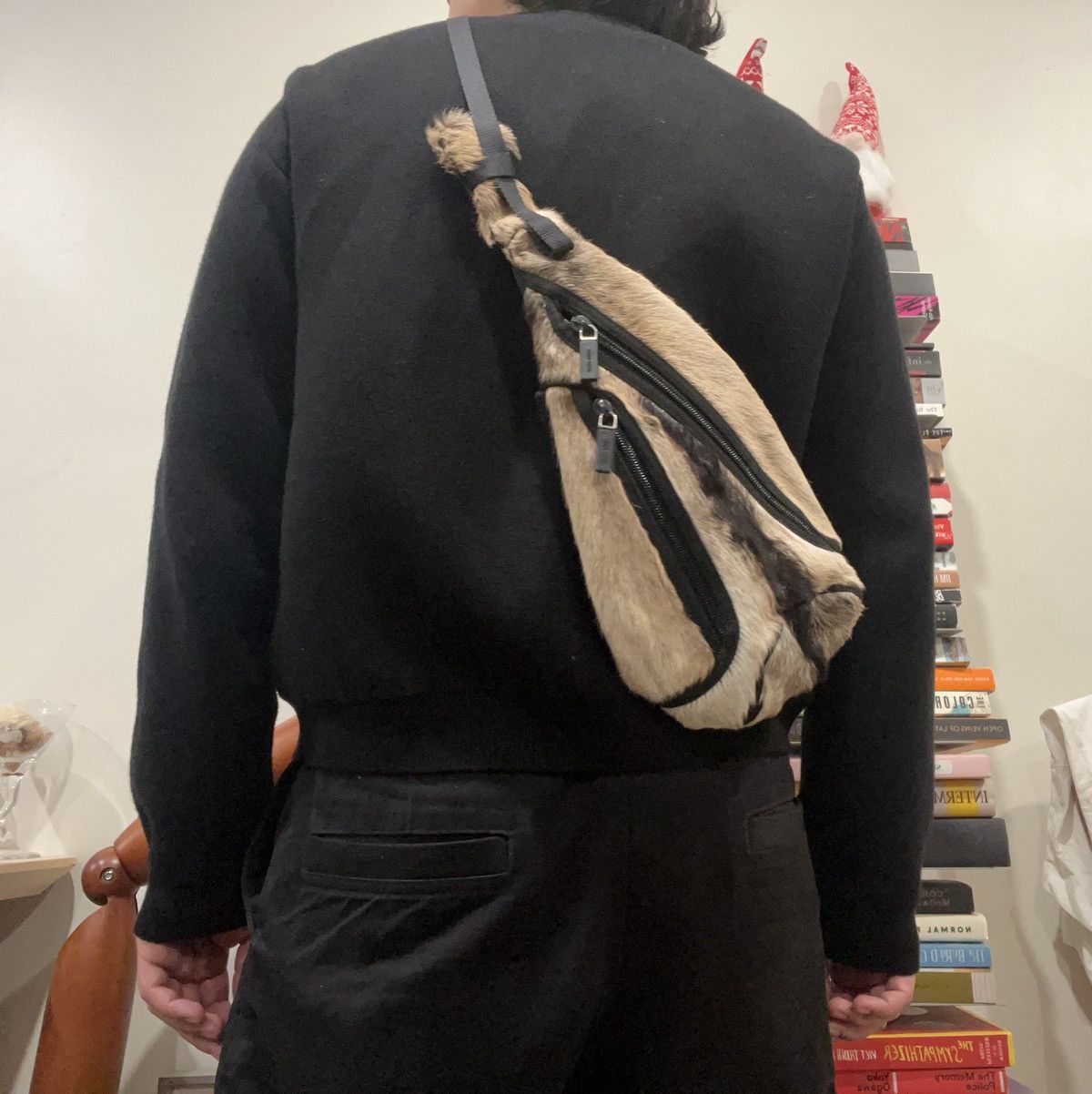 Miu Miu × Prada × Vintage Miu Miu FW 1999 Fur Slingback Crossbody 