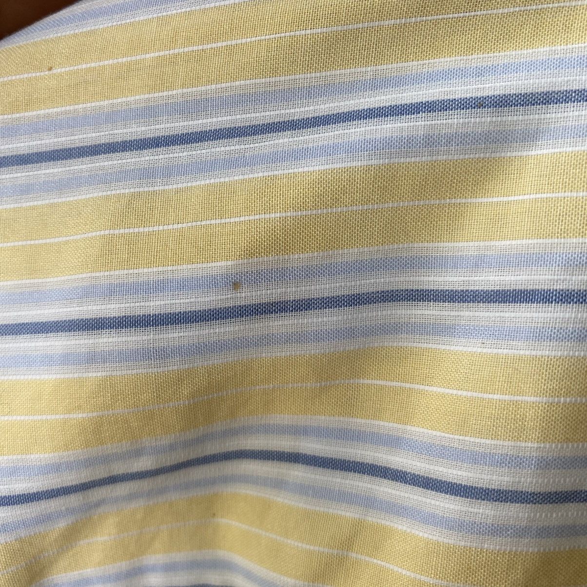 Celine Celine Yellow Striped Shirt with White Collar Size XS / US 0-2 / IT 36-38 - 17 Thumbnail