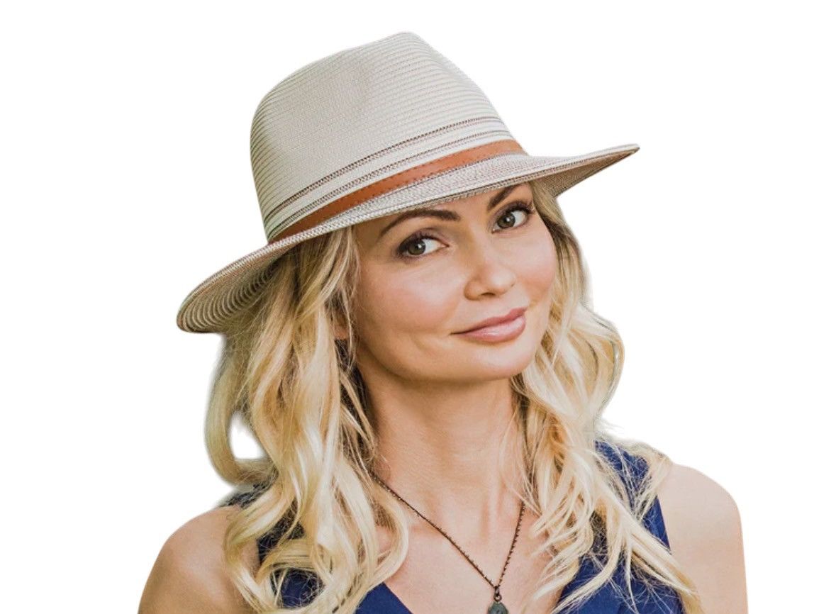 Vintage Wallaroo Petite Kristy Sun Fedora Hat Size ONE SIZE - 1 Thumbnail