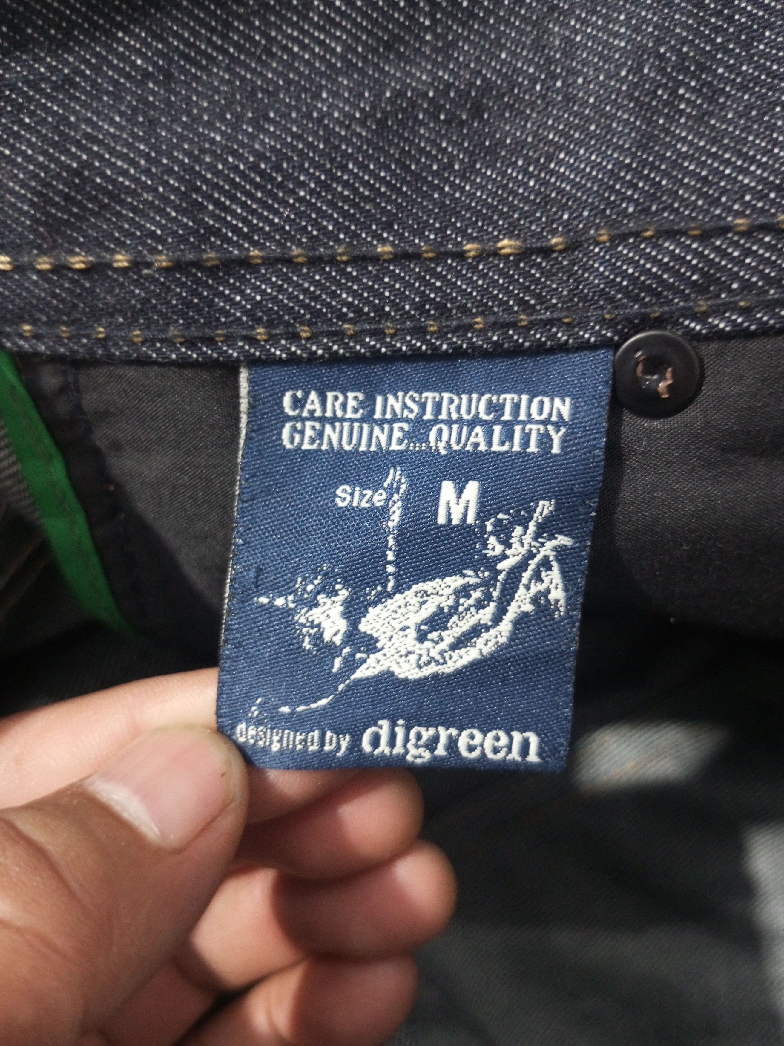 20471120 Vintage DIGREEN Washed denim jeans Size US 31 - 11 Thumbnail