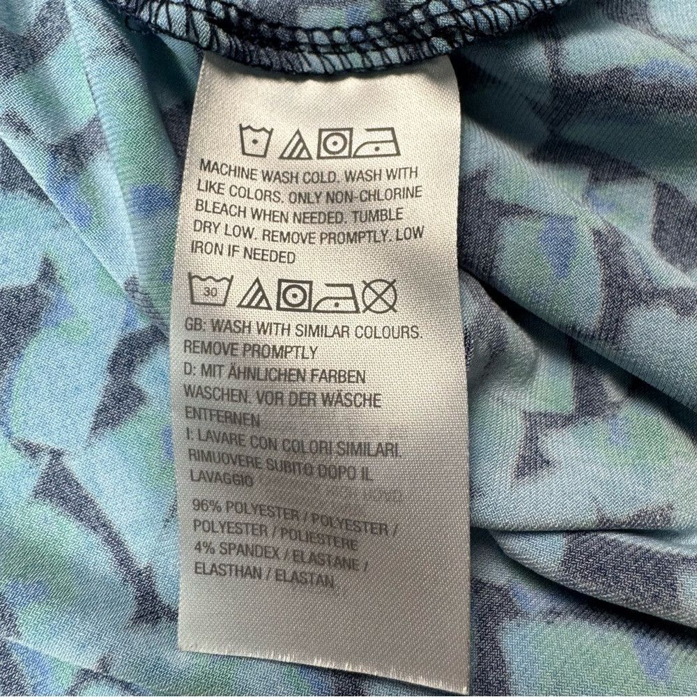 Other Susan Graver Printed Liquid Knit Peplum V-Neck Long Sleeve Size XL / US 12-14 / IT 48-50 - 6 Thumbnail