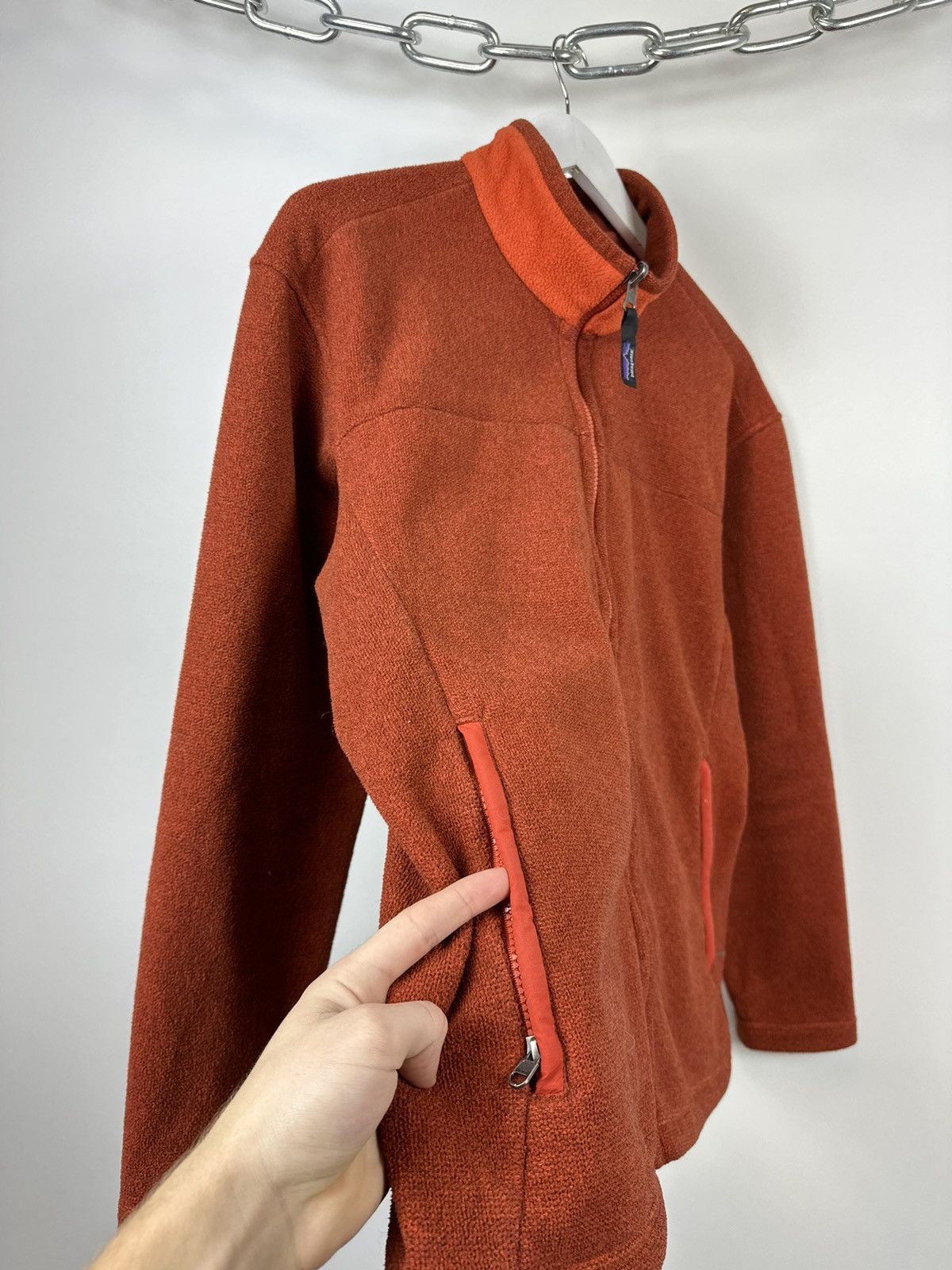 Patagonia Vintage Patagonia Synchilla Zip Up Outdoor Fleece Jacket Size M / US 6-8 / IT 42-44 - 4 Thumbnail