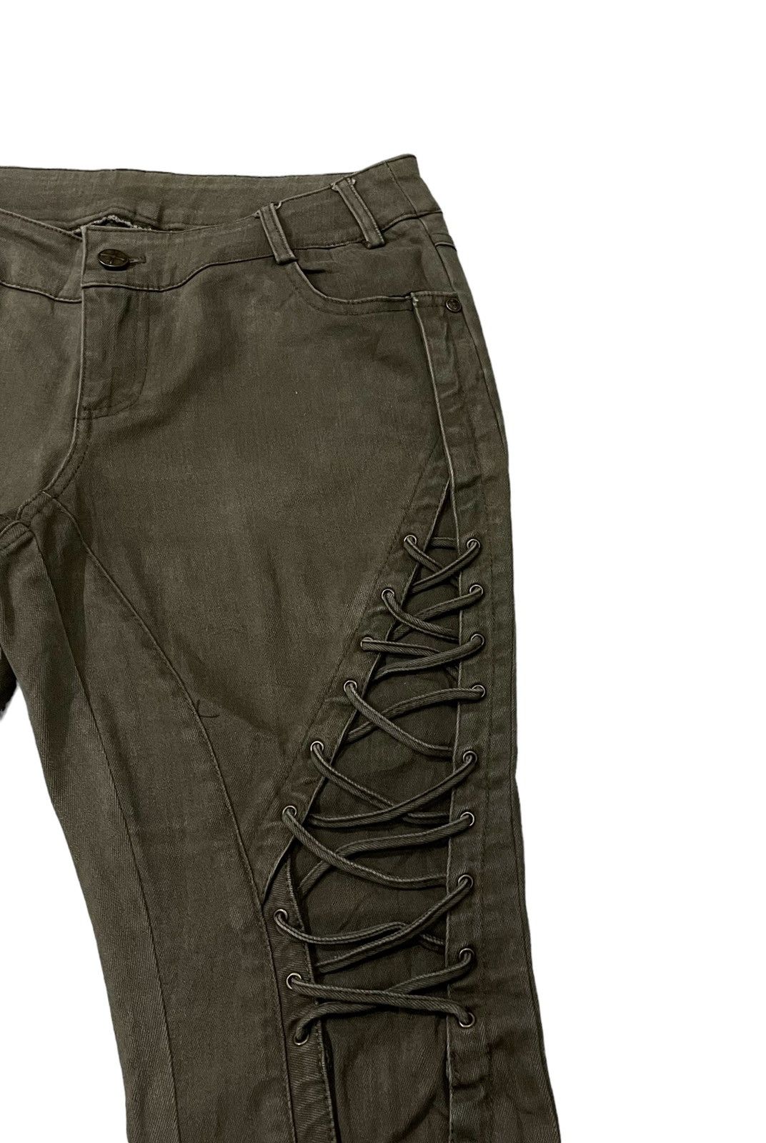 Le Grande Bleu (L.G.B.) Vintage Ozz Croce Kinky Seditionaries Stretchable Pants Size 29" - 2 Thumbnail