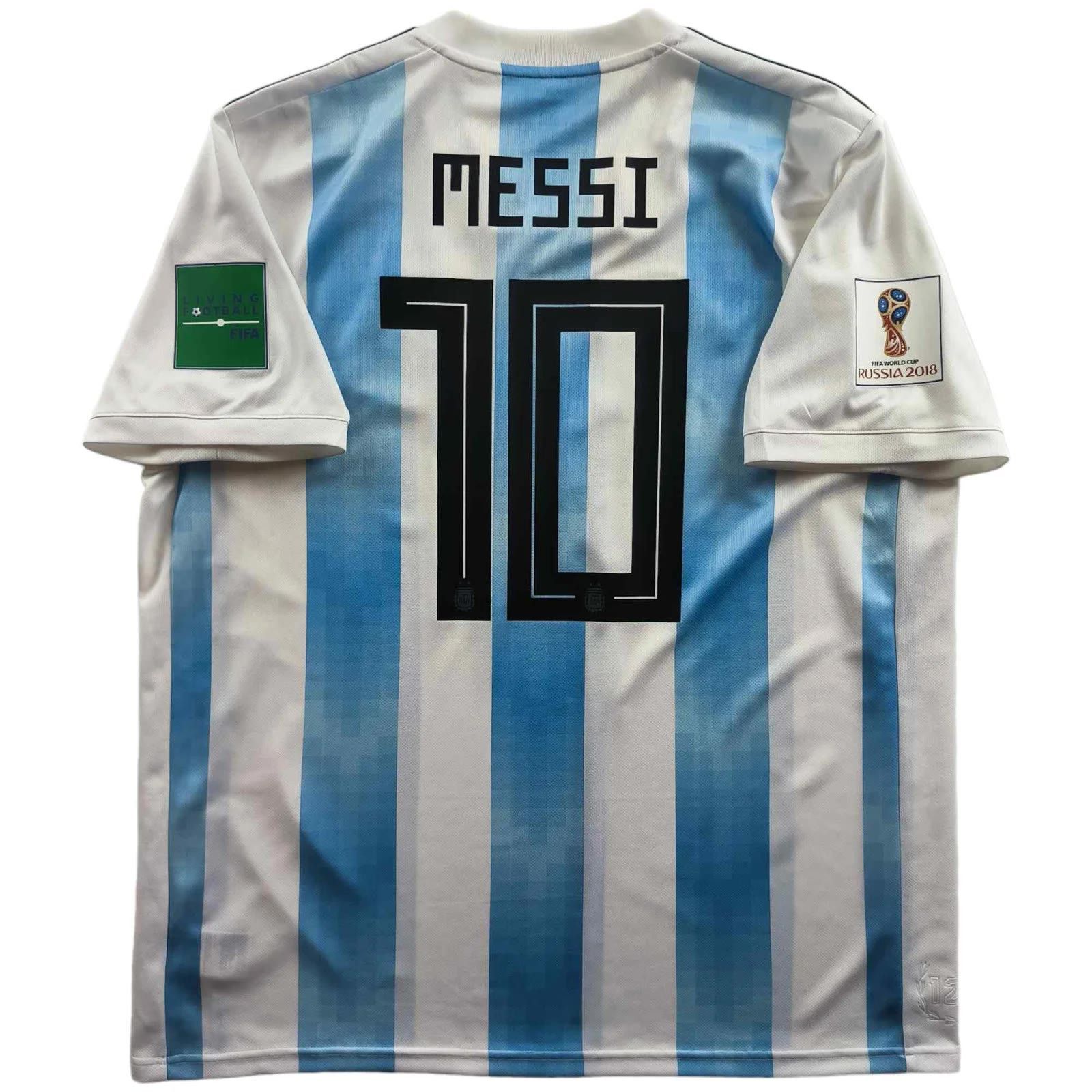 Argentina 2018-20 Adidas home Messi football jersey size XL