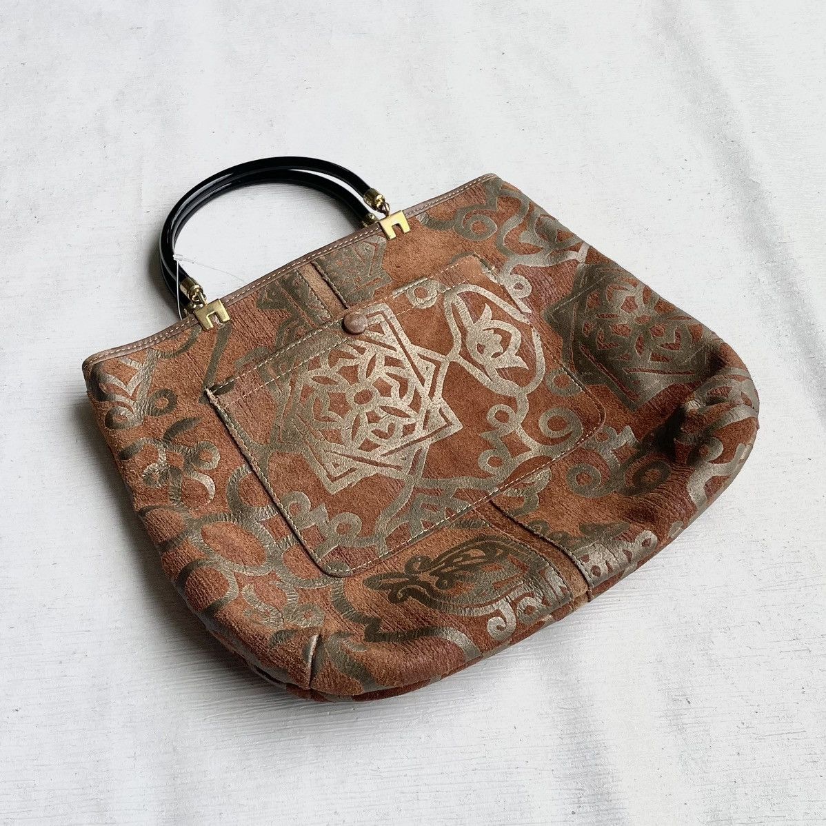 Leather × Vintage Vintage Suede Leather Tote Size ONE SIZE - 15 Thumbnail