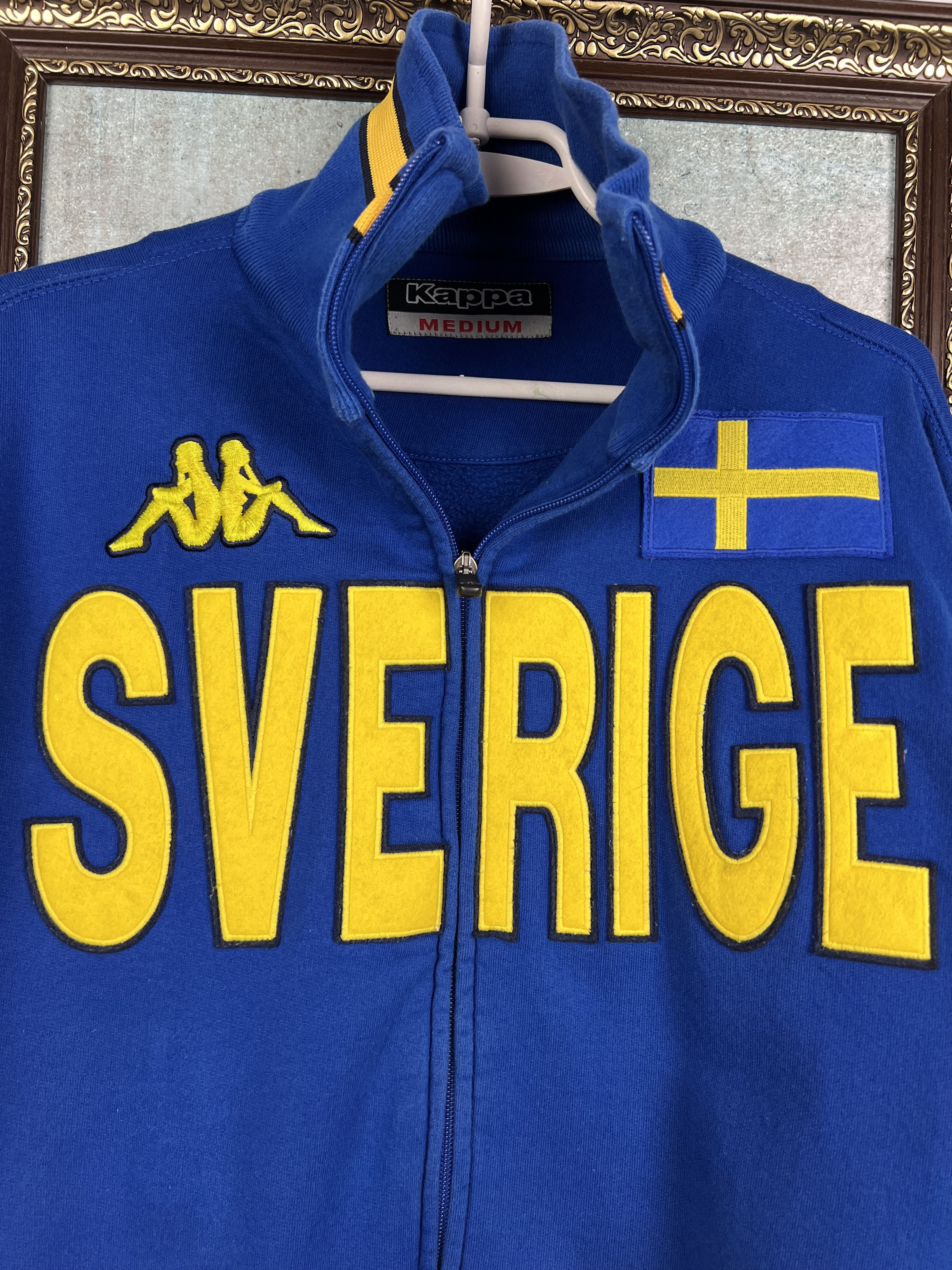 Kappa Vintage Sweden Football Jacket Soccer Track Top National Size US M / EU 48-50 / 2 - 3 Thumbnail
