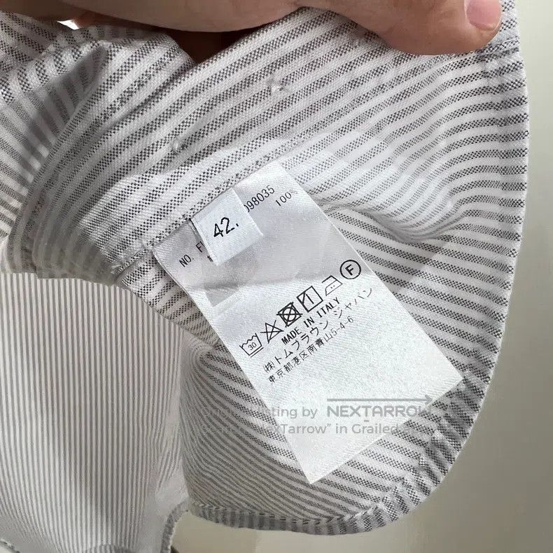 Thom Browne Thom Browne Striped Long Sleeve Shirt Size US XS / EU 42 / 0 - 4 Thumbnail