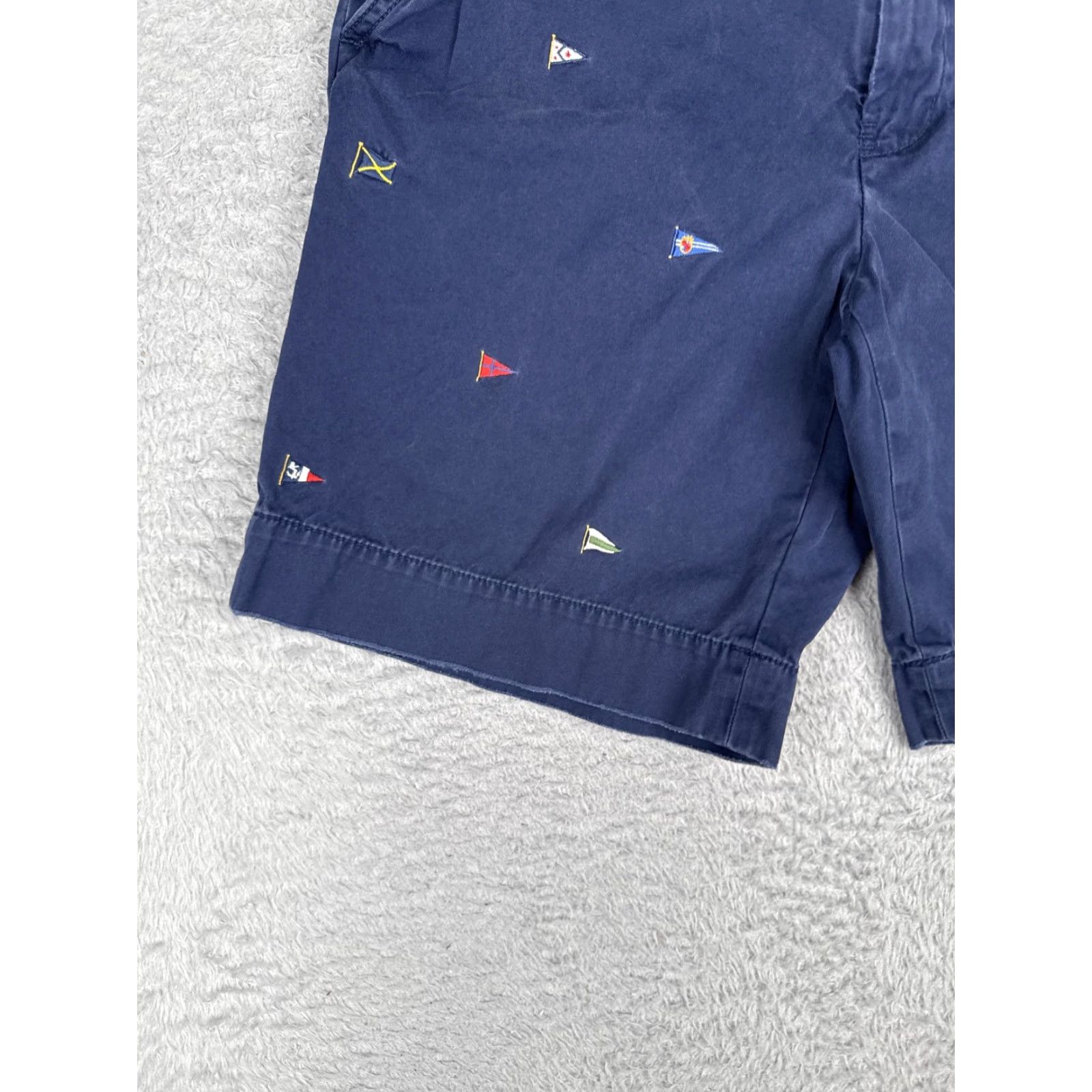 Polo Ralph Lauren Polo Ralph Lauren Shorts Men 33 Blue Chino Nautical Flags 10 Inseam Casual Beach Size US XS / EU 42 / 0 - 3 Thumbnail