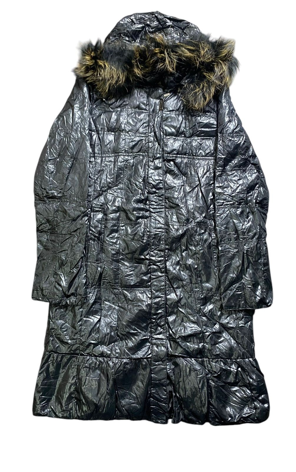 Balmain Balmain Fur Hood Long Coat Glossy Black Puffer Luxury Winter Size US M / EU 48-50 / 2 - 1 Thumbnail