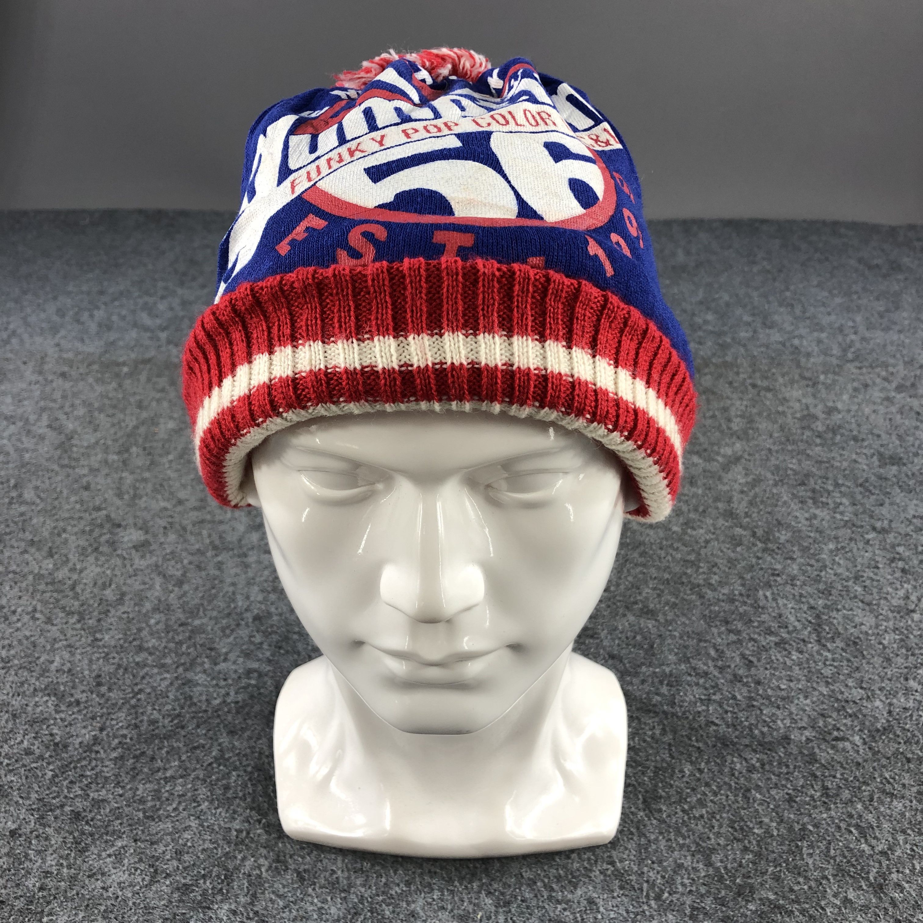 Japanese Brand Funky Pop Color Bobble Beanie Snowcap Snow Hat B321 Size ONE SIZE - 1 Thumbnail
