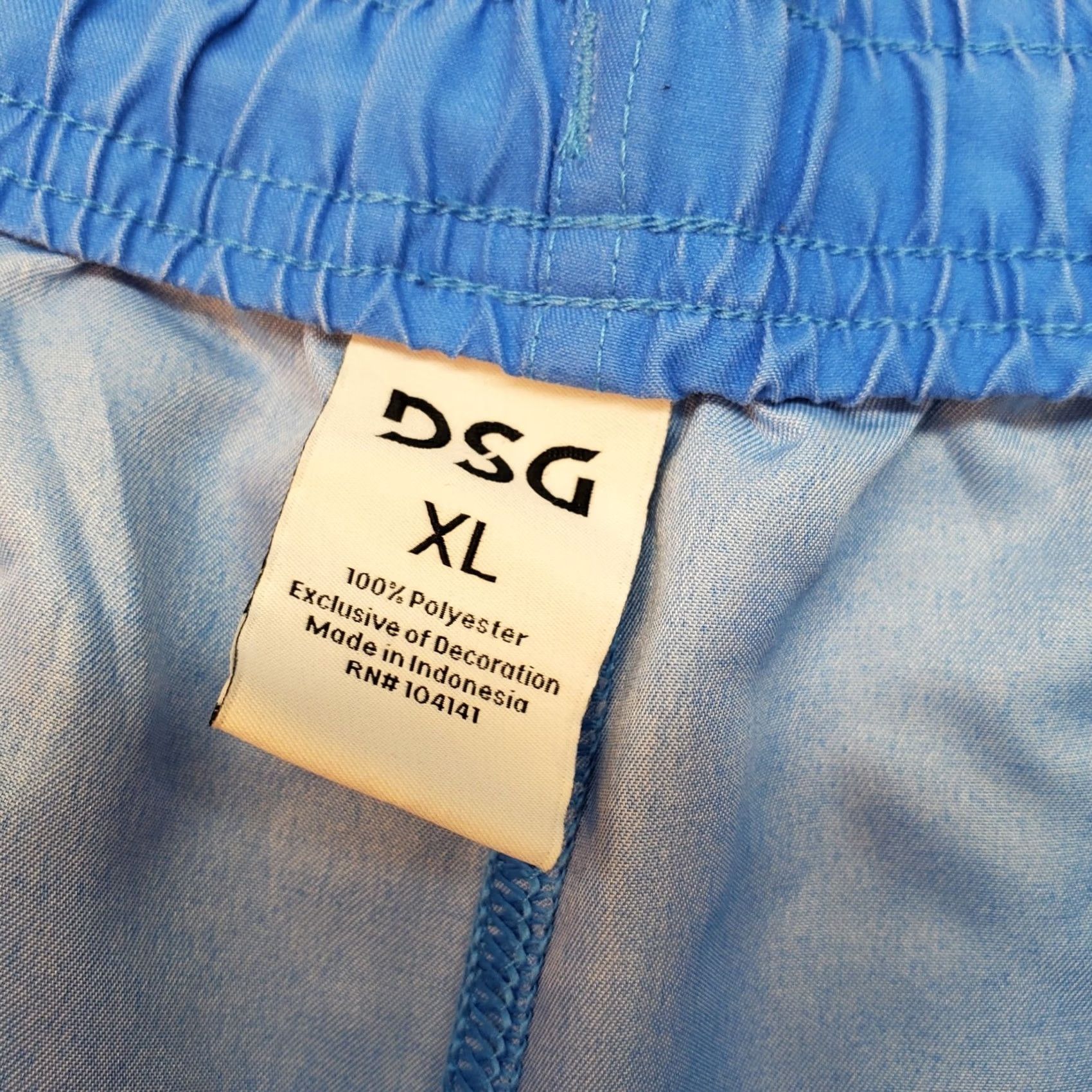 Vintage DSG Mens XL Blue Rec Shorts Relaxed Fit Drawstring Bermuda Pocket Stretch Casual Summer Boys? Size US 36 / EU 52 - 7 Thumbnail