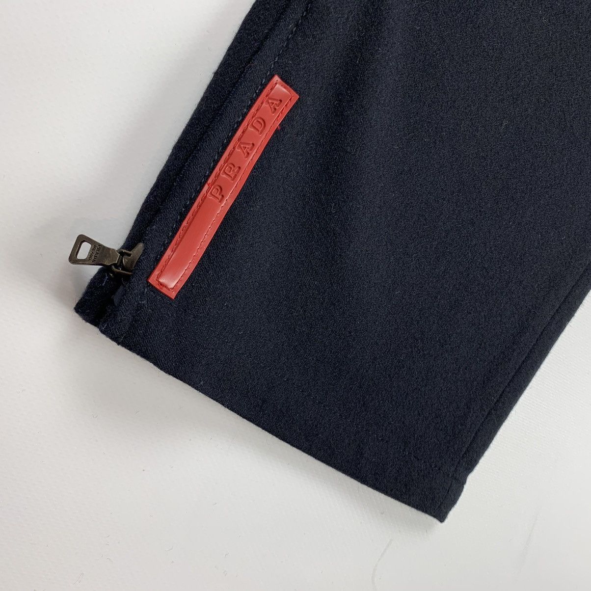Prada Prada sport red tab wool flannel pants vintage Size US 34 / EU 50 - 4 Thumbnail