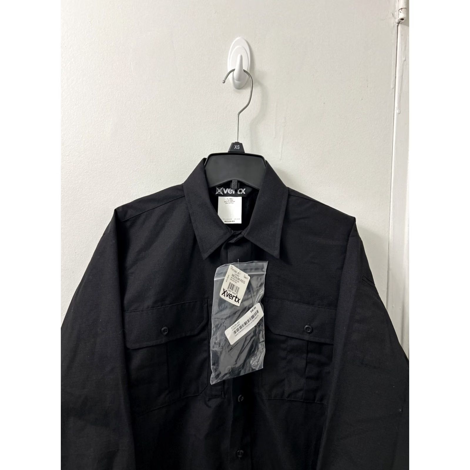 Vintage Vertx Shirt Mens M Black Tactical Button-Up Long Sleeve Pockets Canvas Polyester Breathing Stretch Casual Outdoor Regular Collar-Down Size US M / EU 48-50 / 2 - 2 Thumbnail