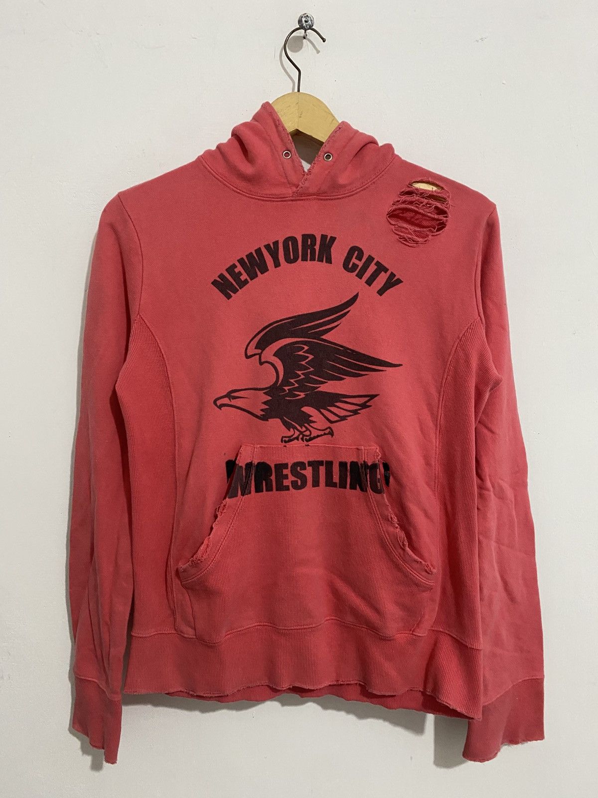 If Six Was Nine Japanese Hoodie Eagle NY Wrestling Distressed Size US S / EU 44-46 / 1 - 1 Thumbnail