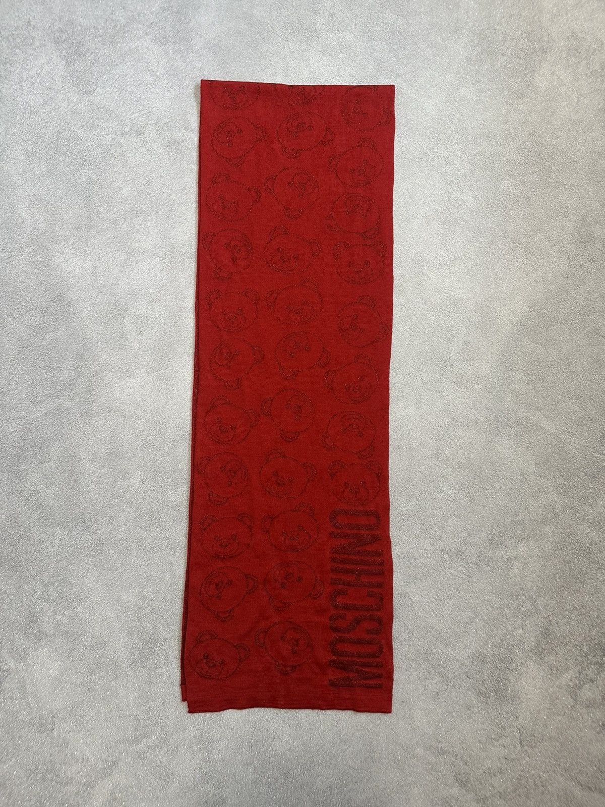 Moschino Moschino Monogram Scarf Wool Teddy Bear made in italy Size ONE SIZE - 5 Thumbnail