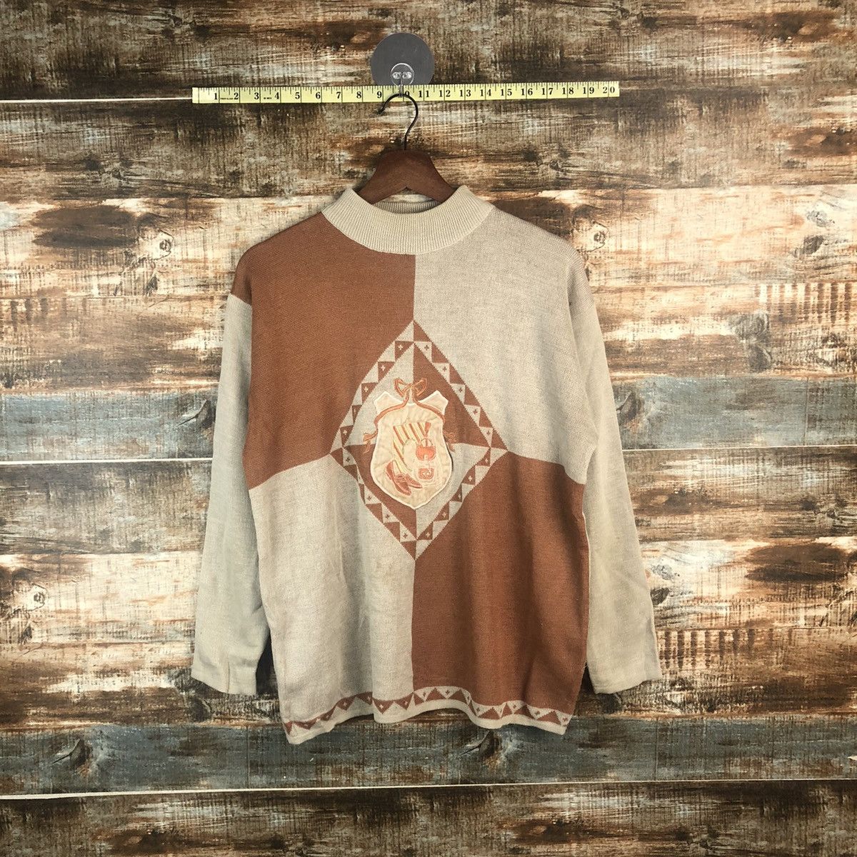 Homespun Knitwear × Japanese Brand DL Main Limne Vintage Brown Knitwear #C536 Size M / US 6-8 / IT 42-44 - 1 Thumbnail