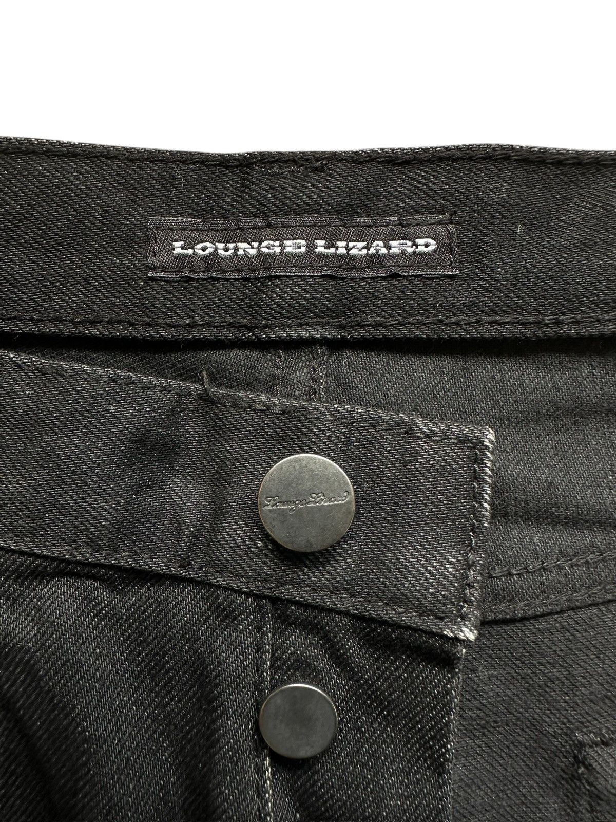 BUFFALO BOBS Archive 00's Lounge Lizard coated black denim Size US 33 - 6 Thumbnail