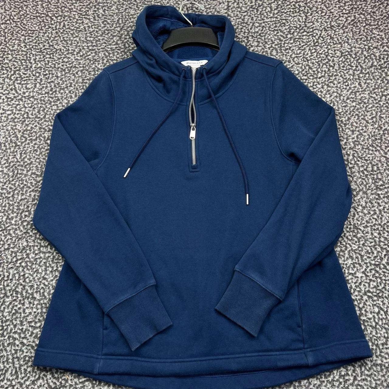 Athleta Athleta Hoodie Women Blue Fleece Pullover Quarter Zip M Size M / US 6-8 / IT 42-44 - 1 Thumbnail