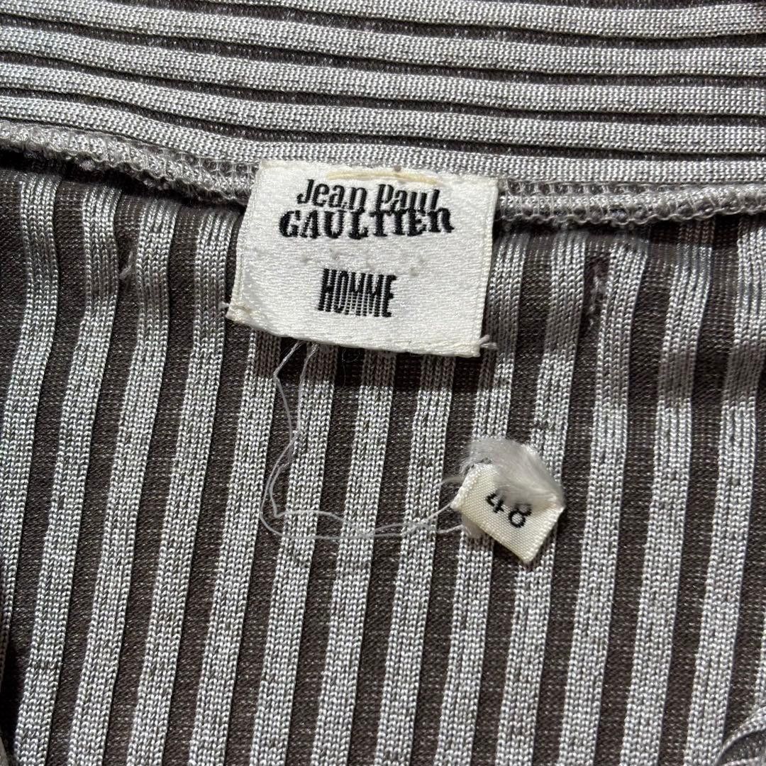 Jean Paul Gaultier Jean Paul Gaultier Y2K Archive Half-Zip Knit, Silver Size US L / EU 52-54 / 3 - 7 Thumbnail