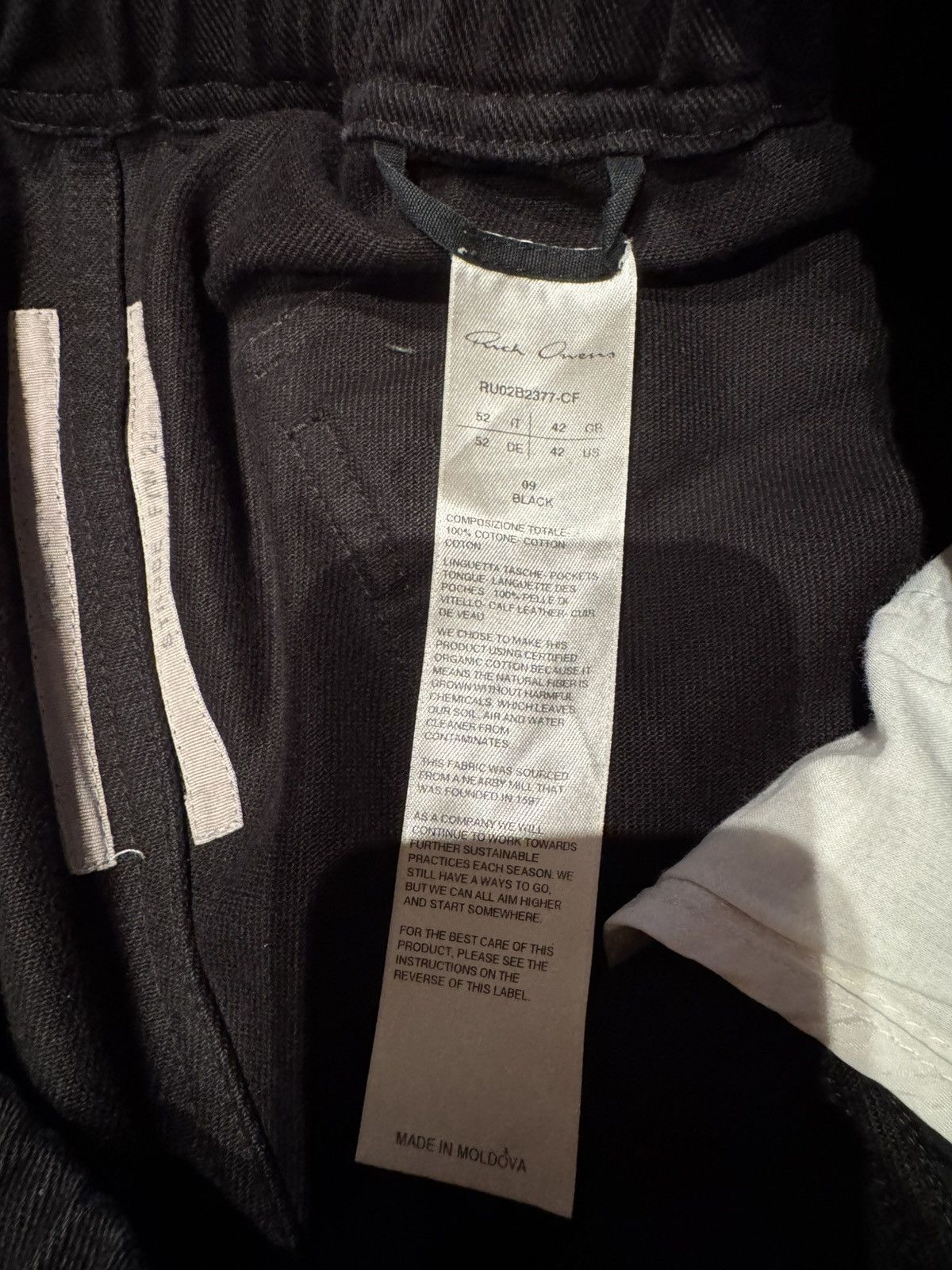 Rick Owens Rick Owens Heavy Cotton Strobe Cargo Pants Size US 36 / EU 52 - 4 Thumbnail