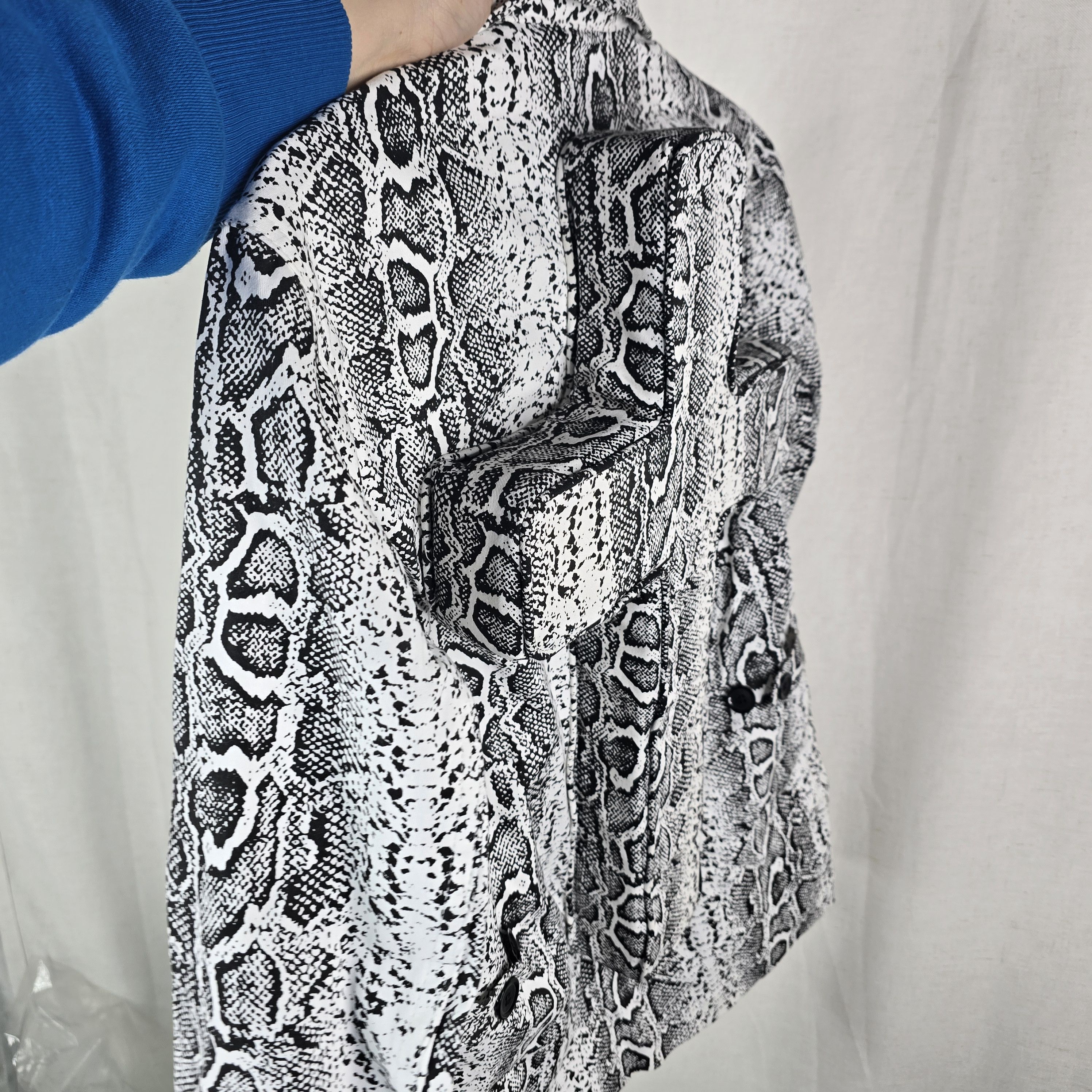 Seventh Heaven Seventh Heaven Mens Small Snake Print Cotton 3D Cross Jacket Size US S / EU 44-46 / 1 - 7 Thumbnail