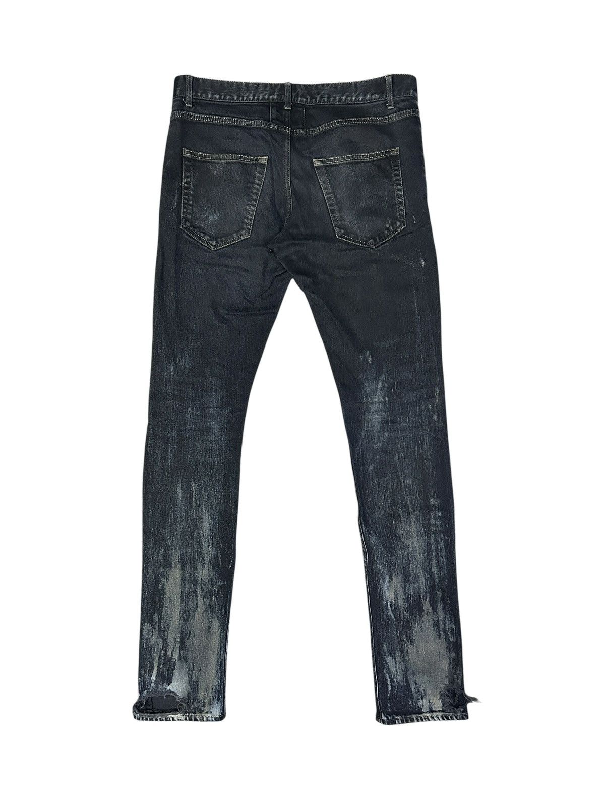Saint Laurent Paris 2014 Mud Destroyed Denim Size US 32 / EU 48 - 2 Thumbnail