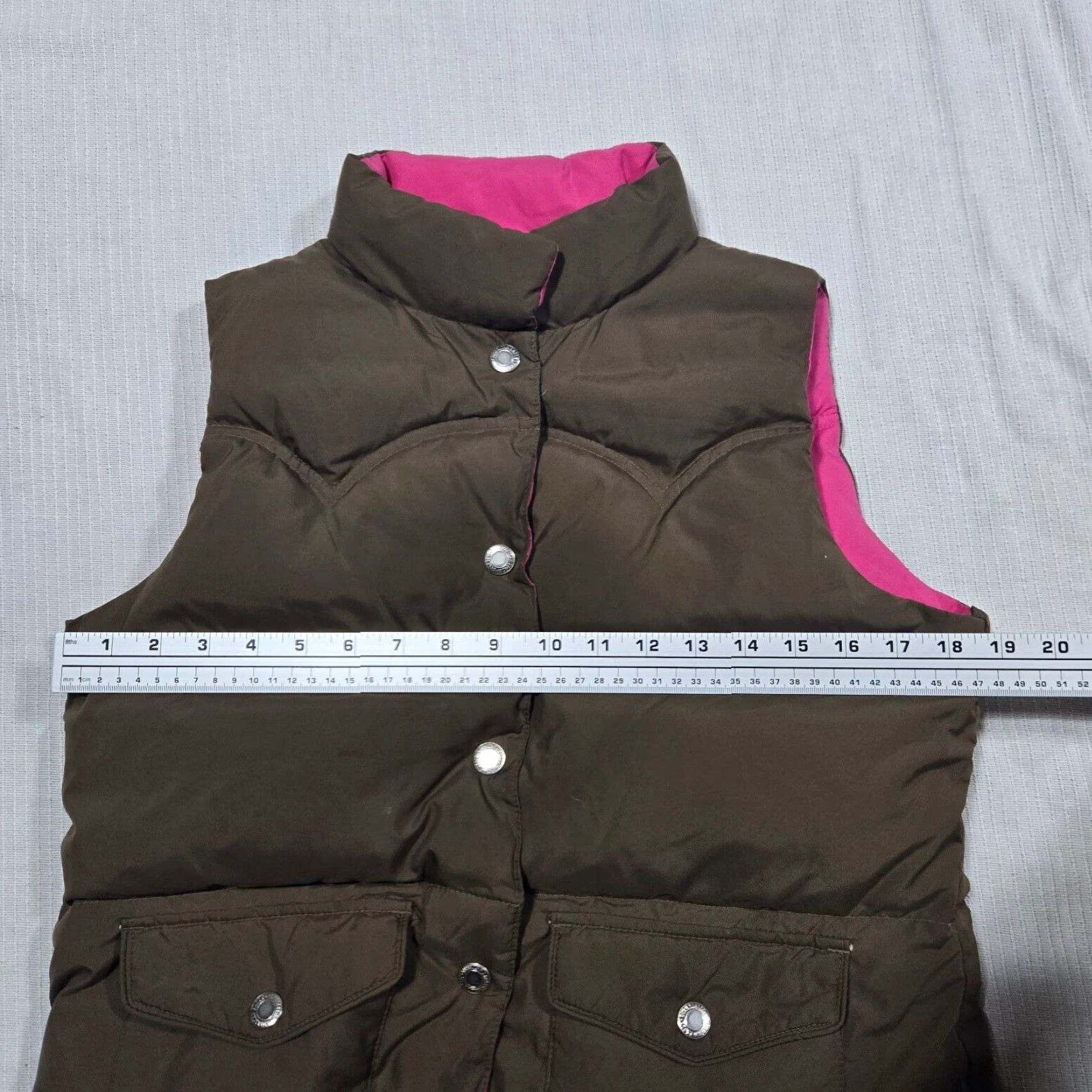 American Eagle Outfitters American Eagle Outfitters Vest Womens Medium Brown Full Zip Mock Neck Pockets Casual Softshell Size M / US 6-8 / IT 42-44 - 5 Thumbnail