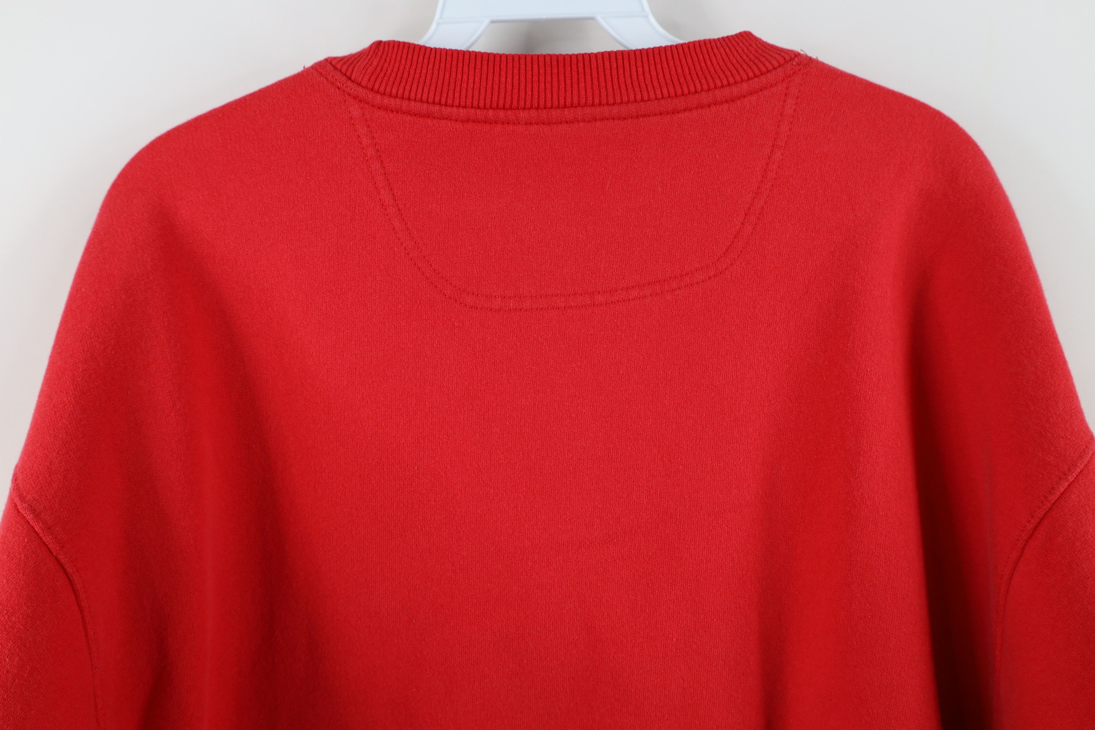 Champion Vintage 90s Champion Classic Logo Crewneck Sweatshirt Red Size US L / EU 52-54 / 3 - 11 Thumbnail