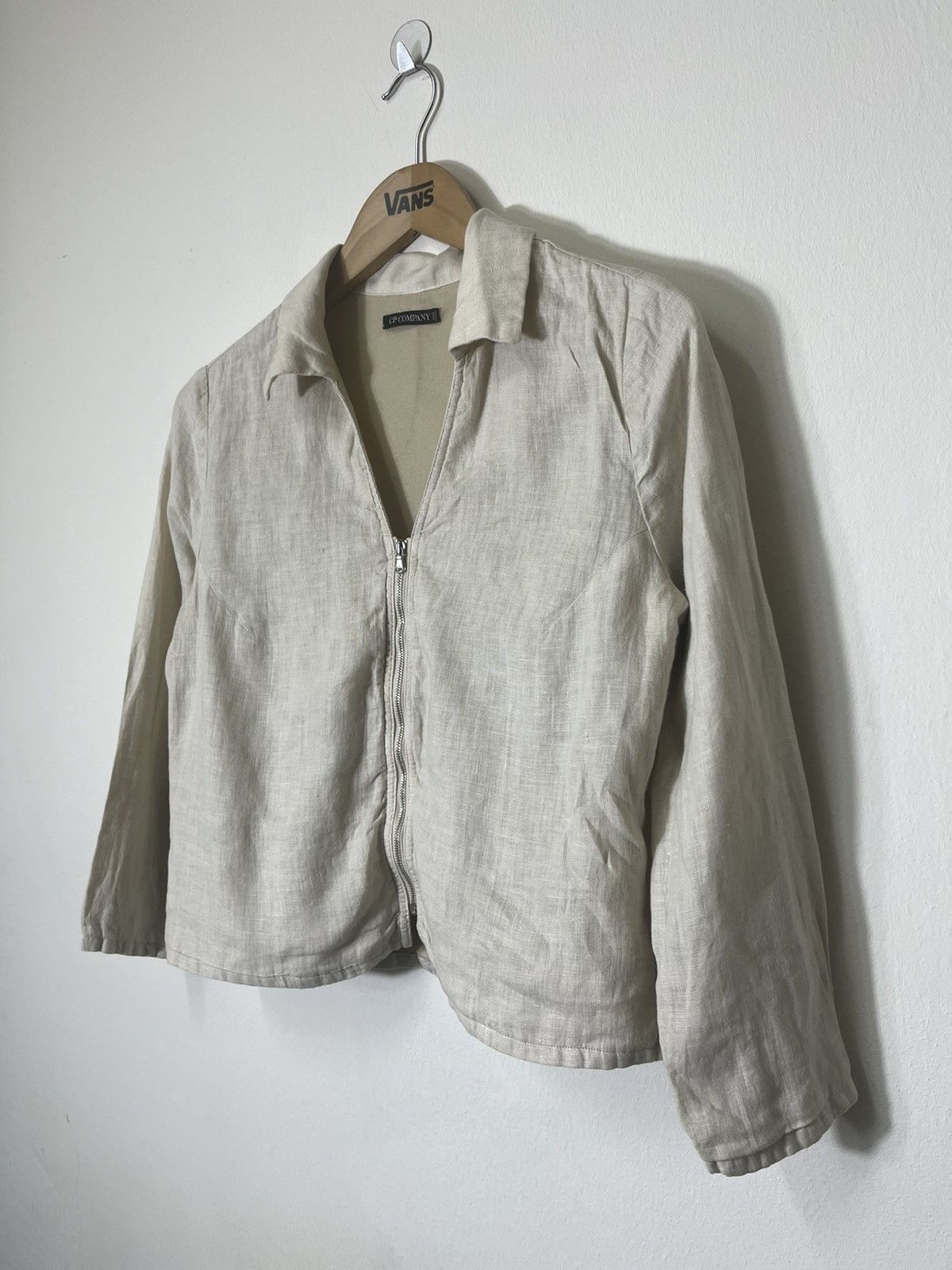 C.P. Company C.P. Company Light Crop Linen Blazer Size S / US 4 / IT 40 - 4 Thumbnail